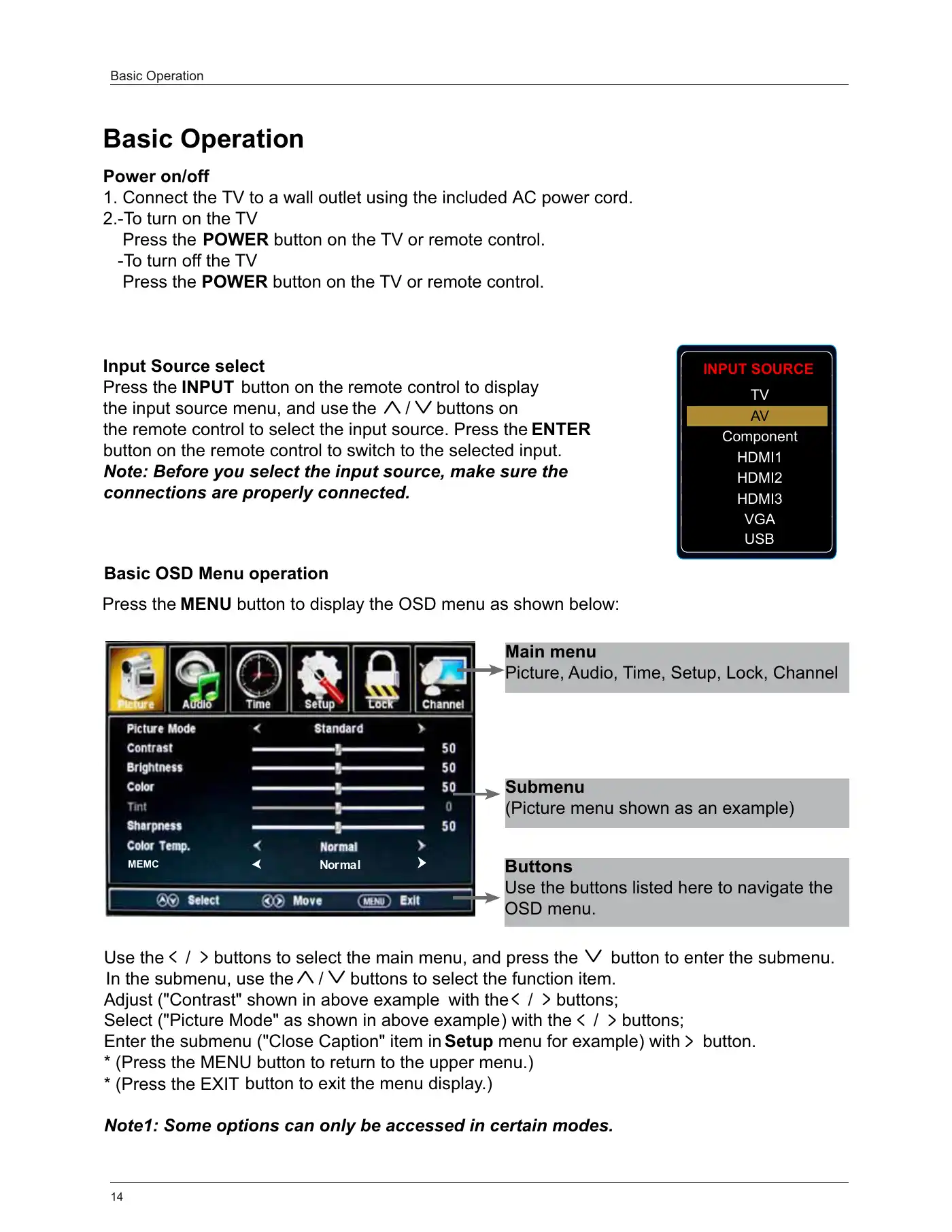 Haier LE55B1381 Owner's Manual Manual pdf 16 page image
