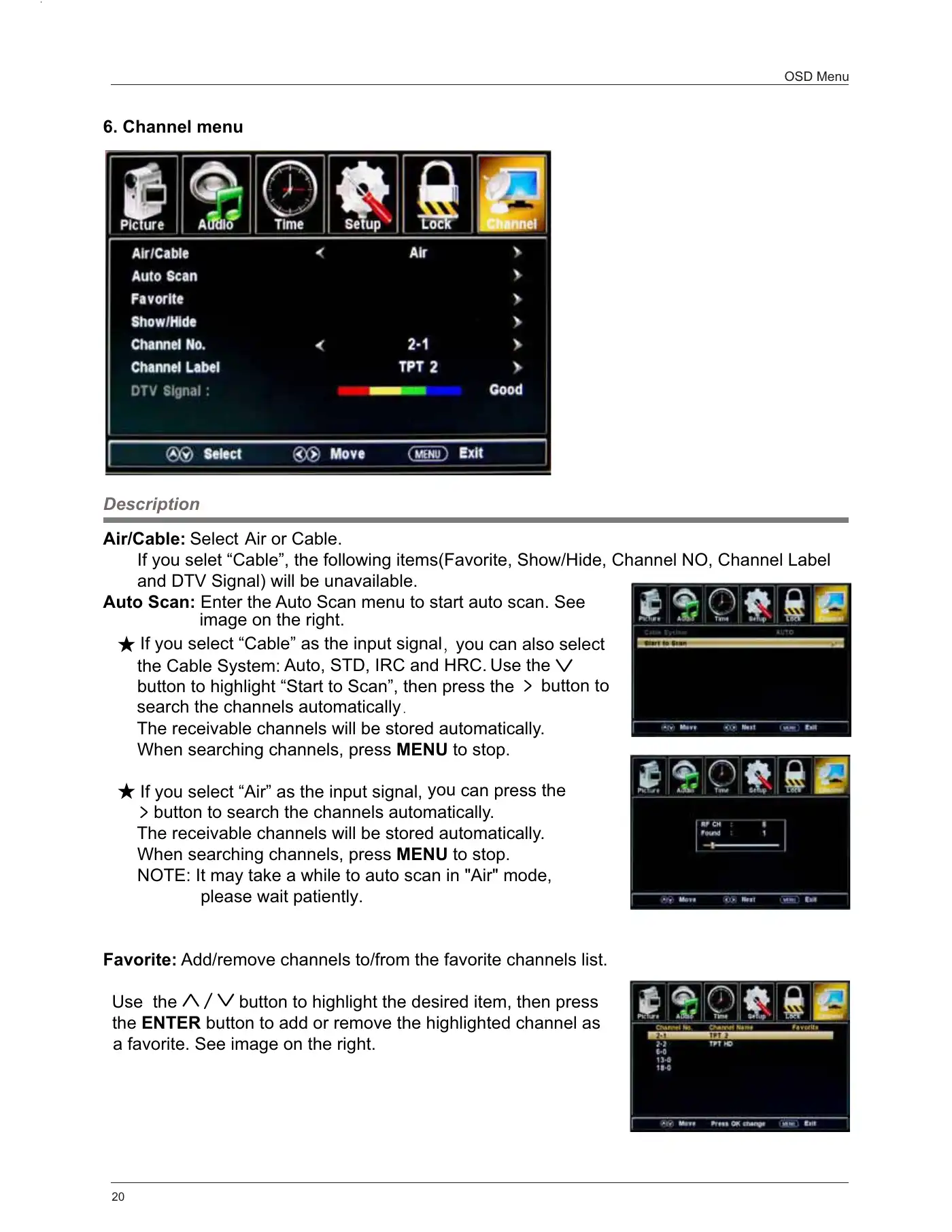 Haier LE55B1381 Owner's Manual Manual pdf 22 page image