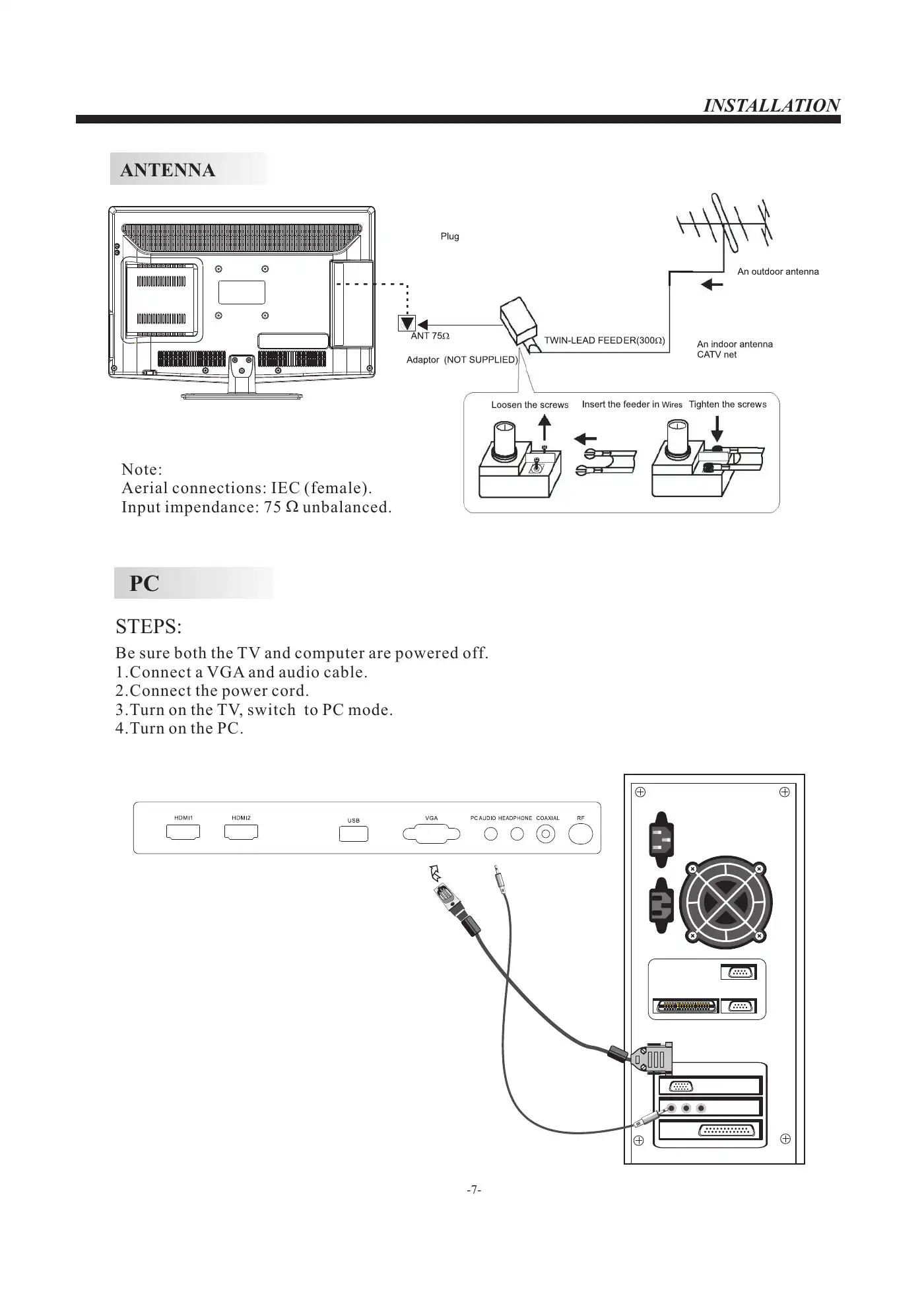 Haier LEC24B3320 User Manual Manual pdf 8 page image