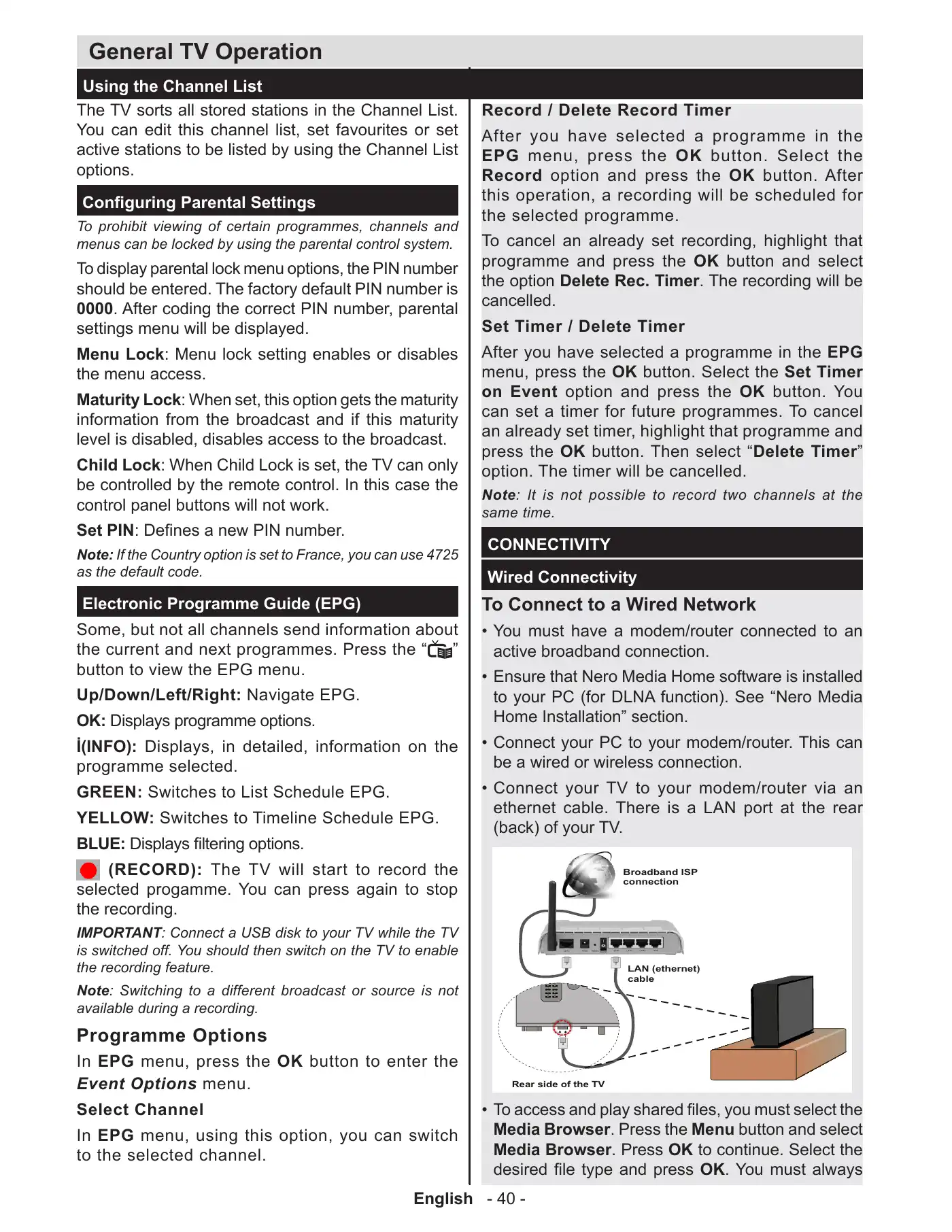 Haier LEF65V200S Operating Instructions Manual Manual pdf 44 page image
