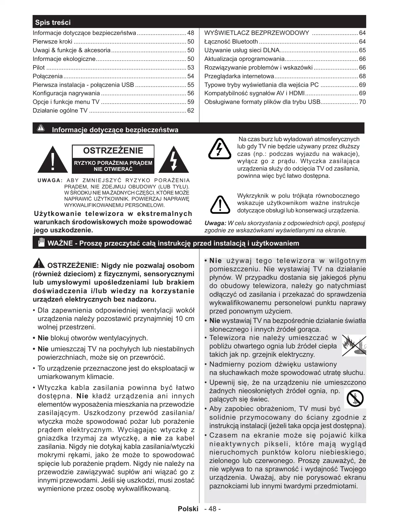Haier LEF65V200S Operating Instructions Manual Manual pdf 53 page image