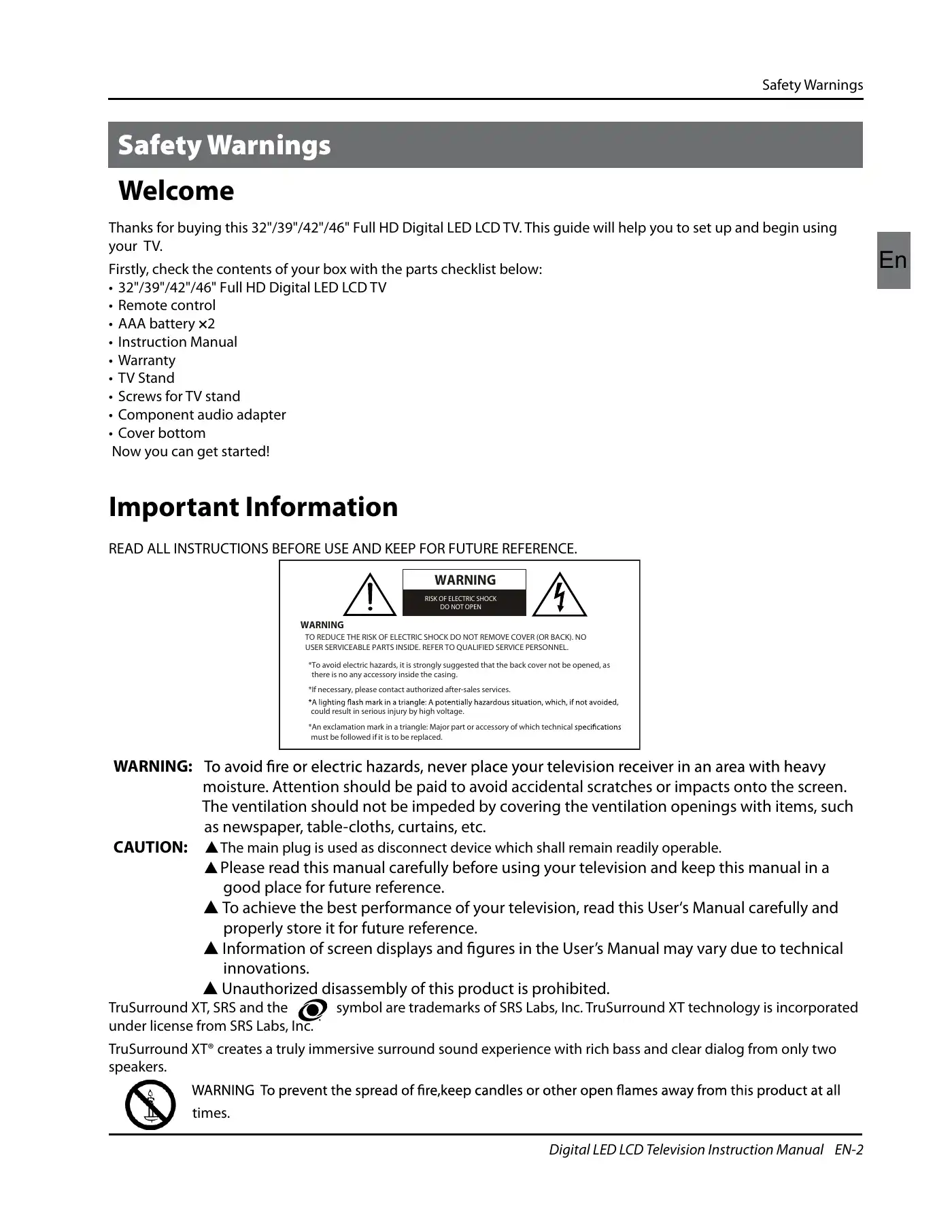 Haier LET32T1000HF Instruction Manual Manual pdf 3 page image