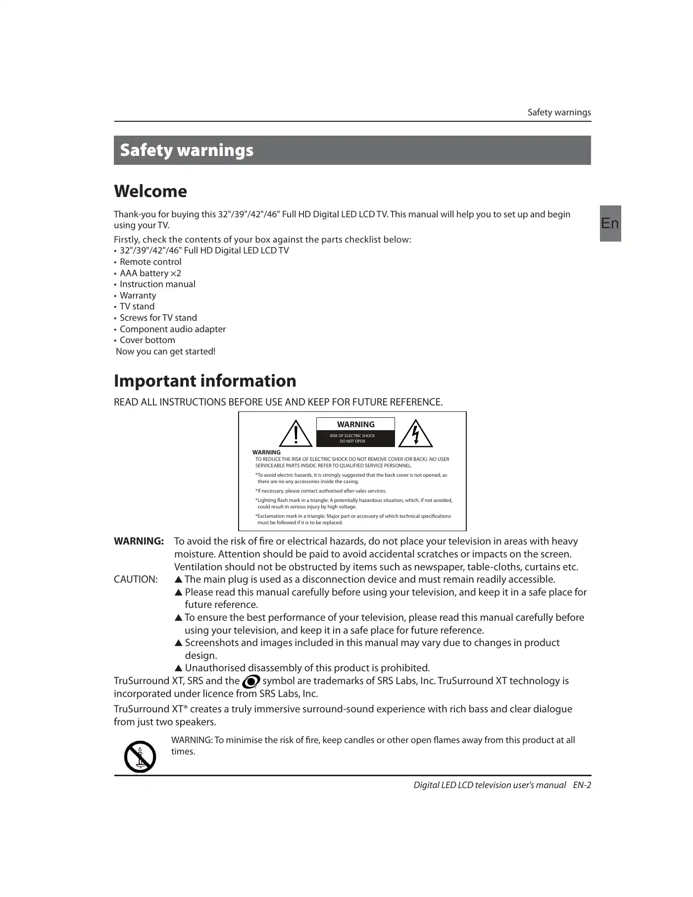 Haier LET32T1000HF Instruction Manual Manual pdf 3 page image