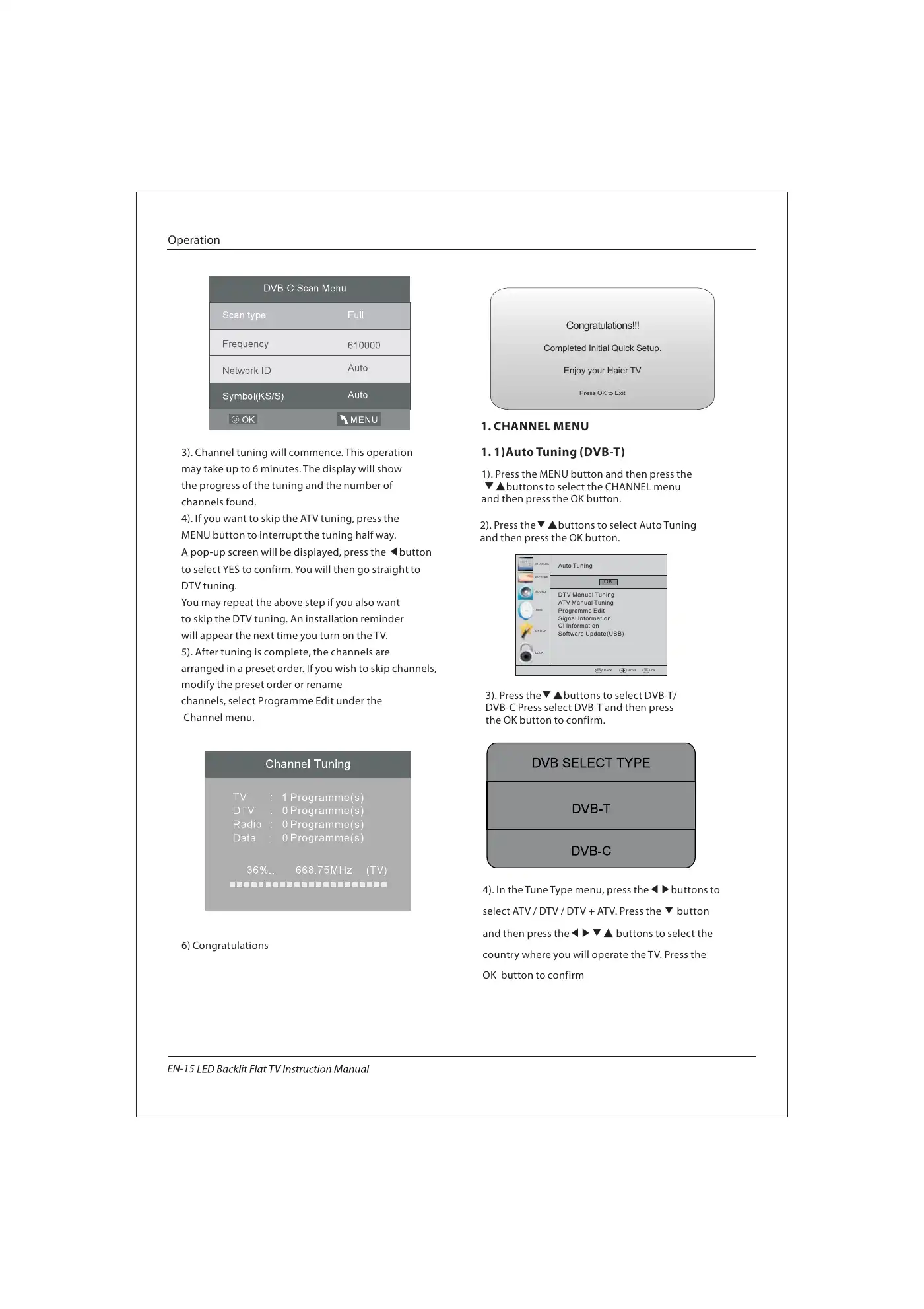 Haier LET39C800HF Instruction Manual Manual pdf 16 page image