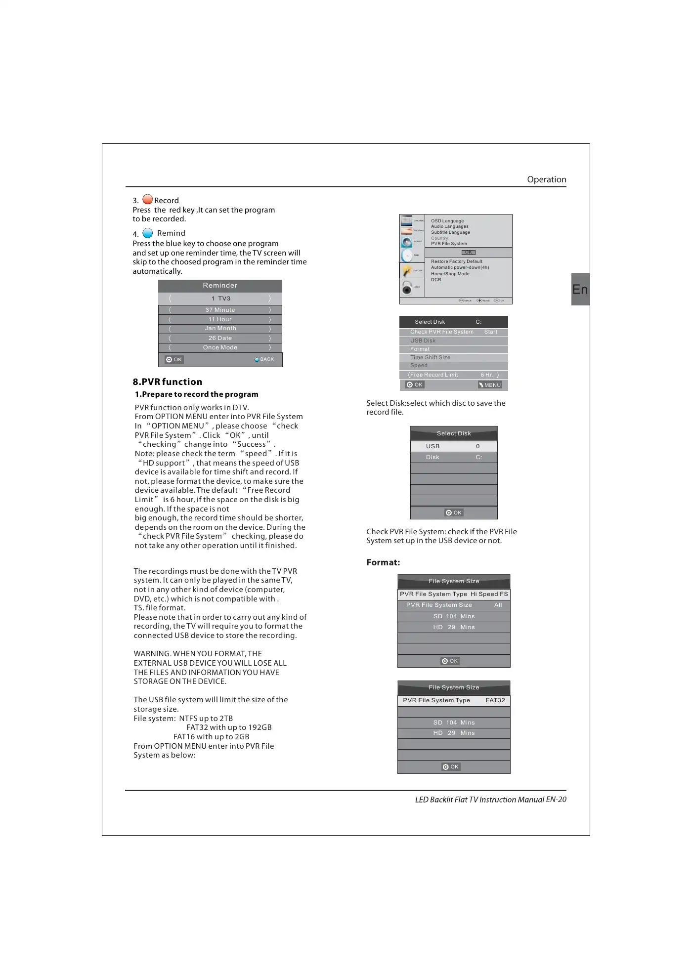 Haier LET39C800HF Instruction Manual Manual pdf 21 page image