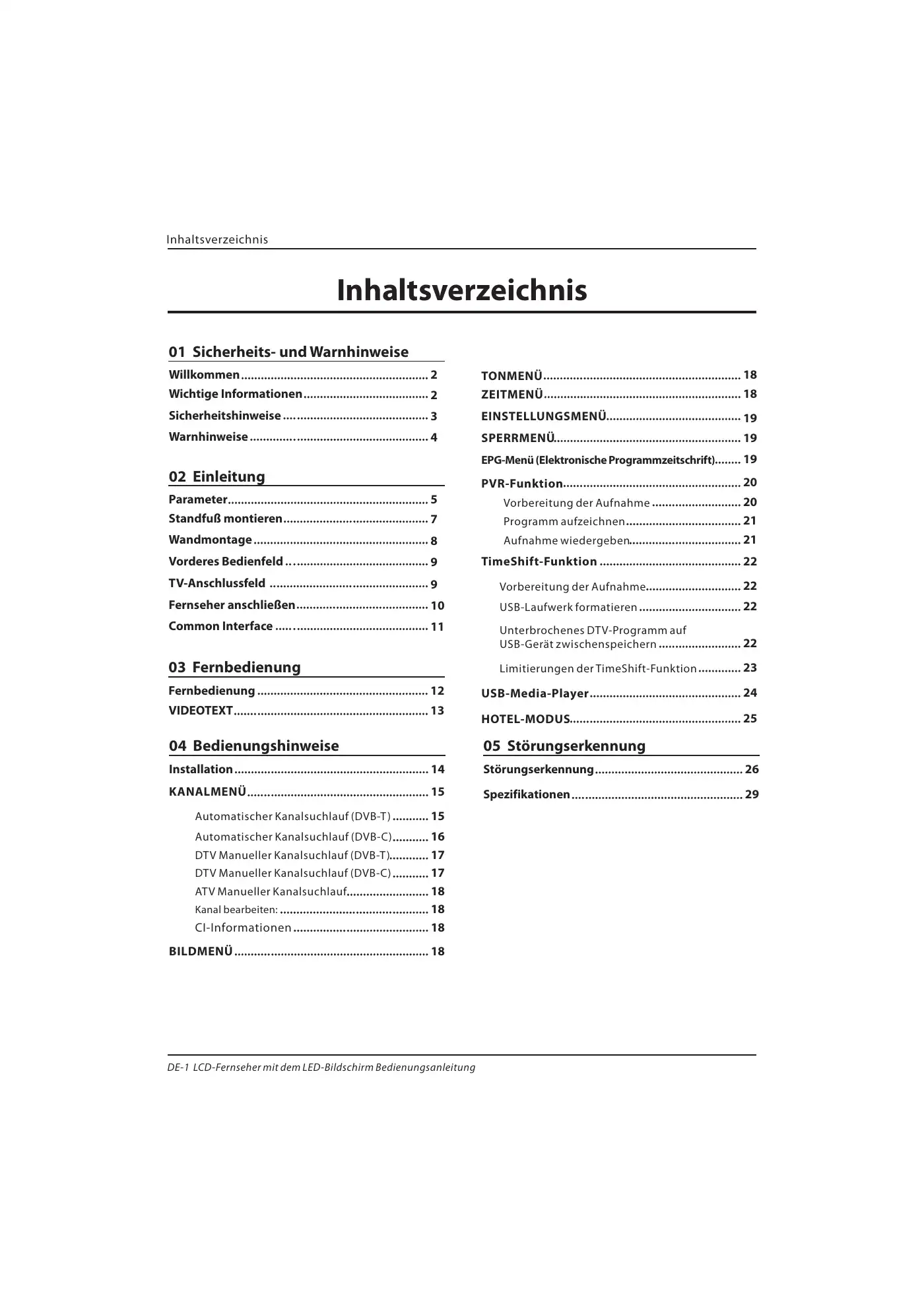 Haier LET39C800HF Instruction Manual Manual pdf 32 page image