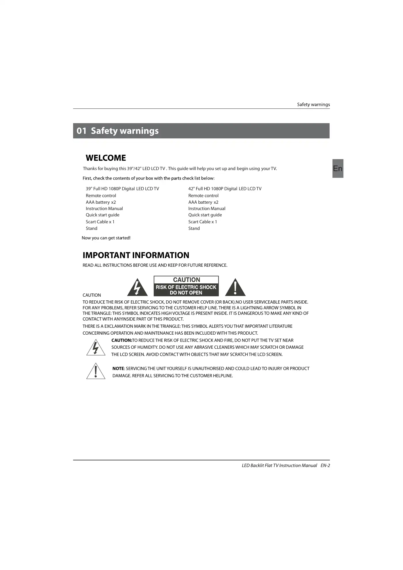 Haier LET39C800HF Instruction Manual Manual pdf 3 page image