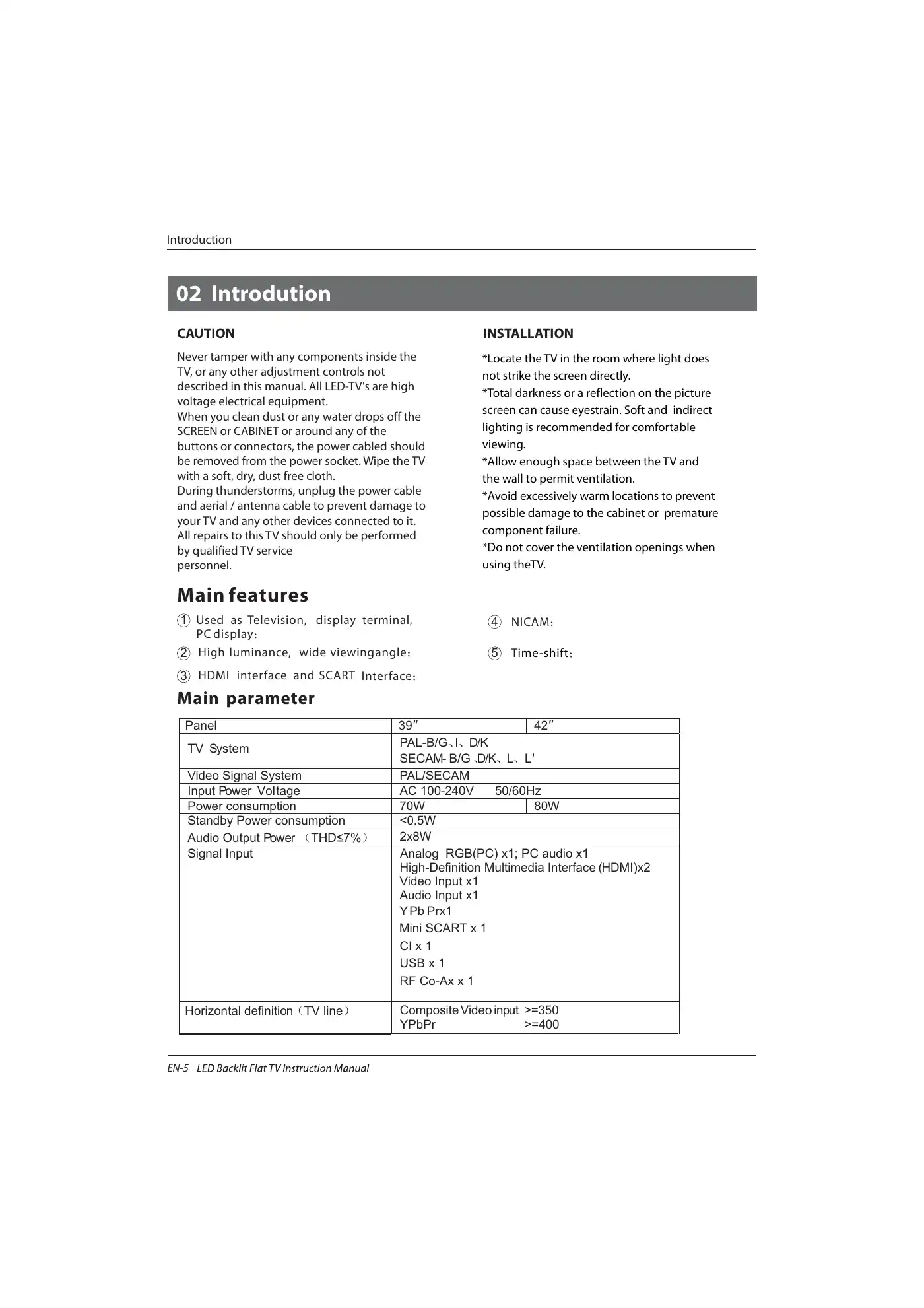 Haier LET39C800HF Instruction Manual Manual pdf 6 page image