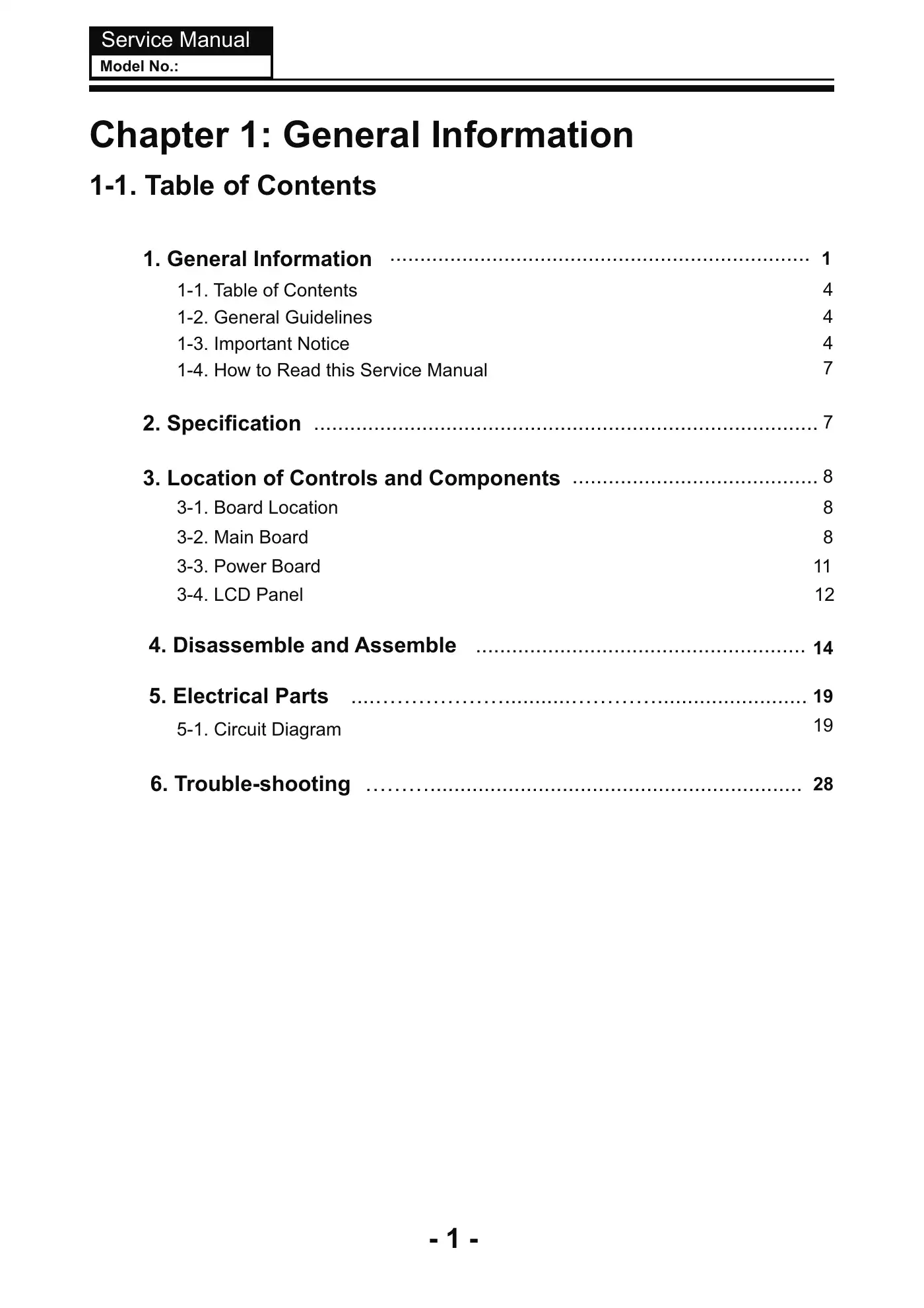 Haier LET39Z18HF Service Manual Manual pdf 2 page image