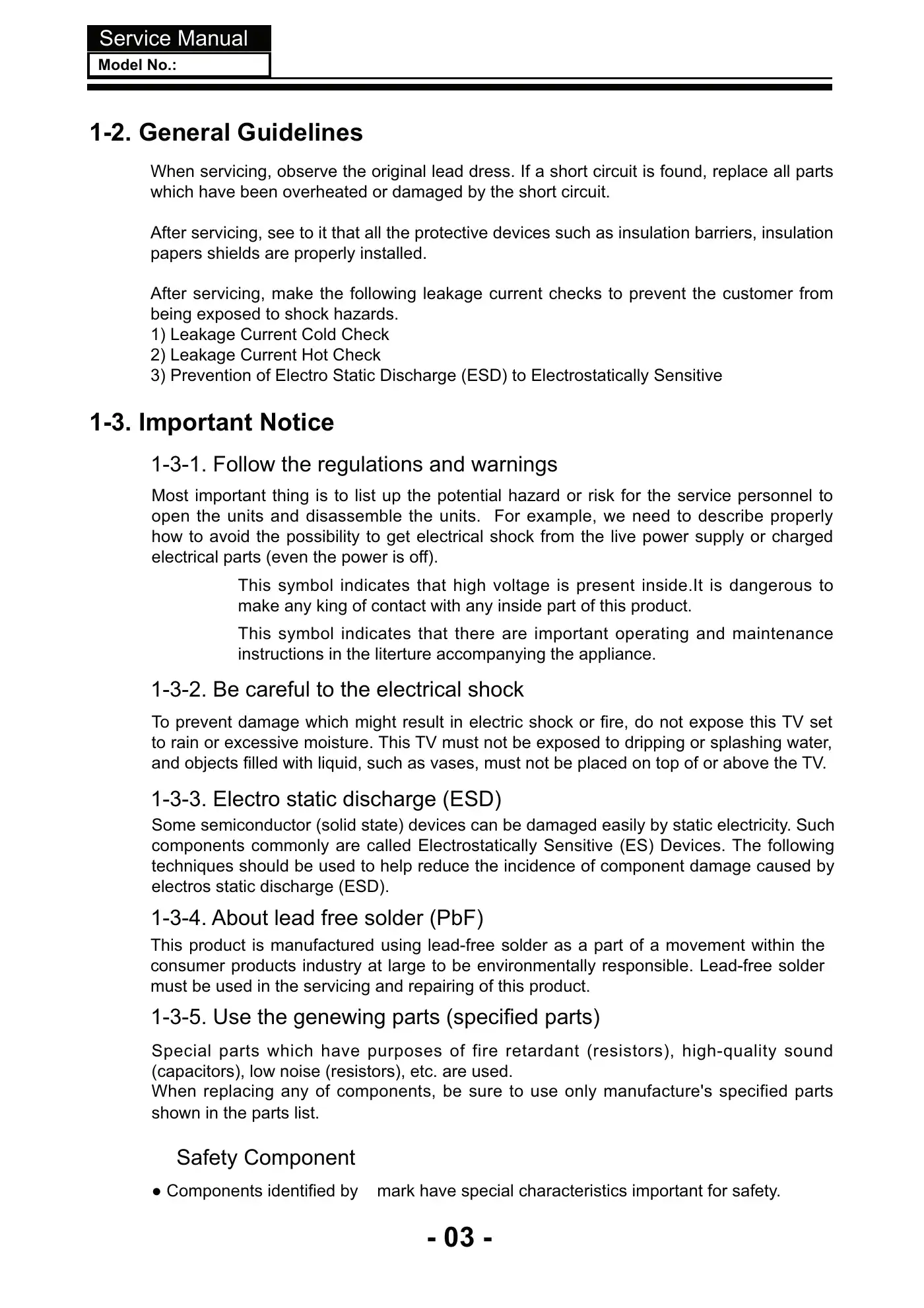 Haier LET39Z18HF Service Manual Manual pdf 4 page image