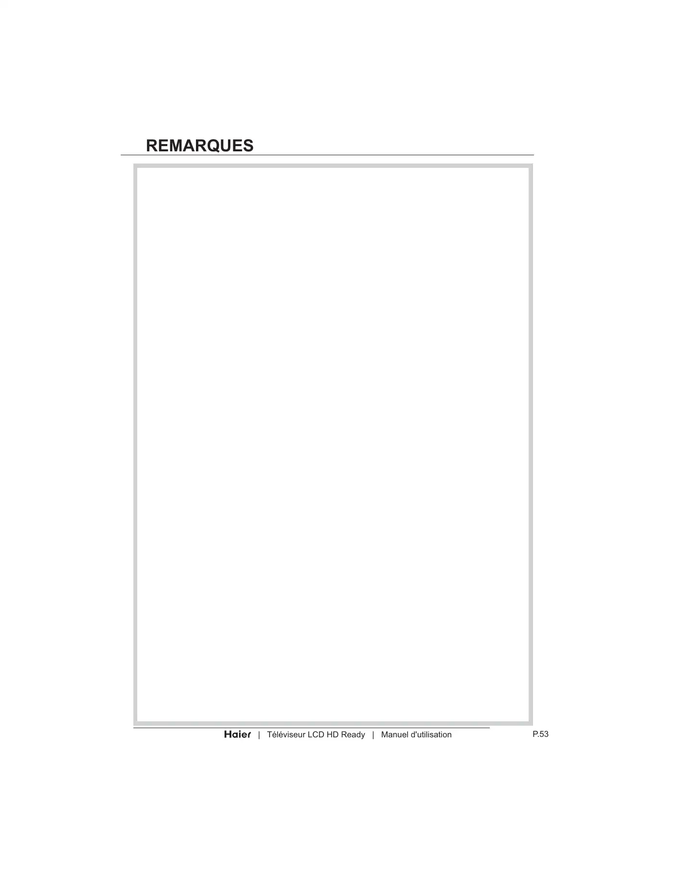 Haier LT19Z6 User Manual Manual pdf 111 page image