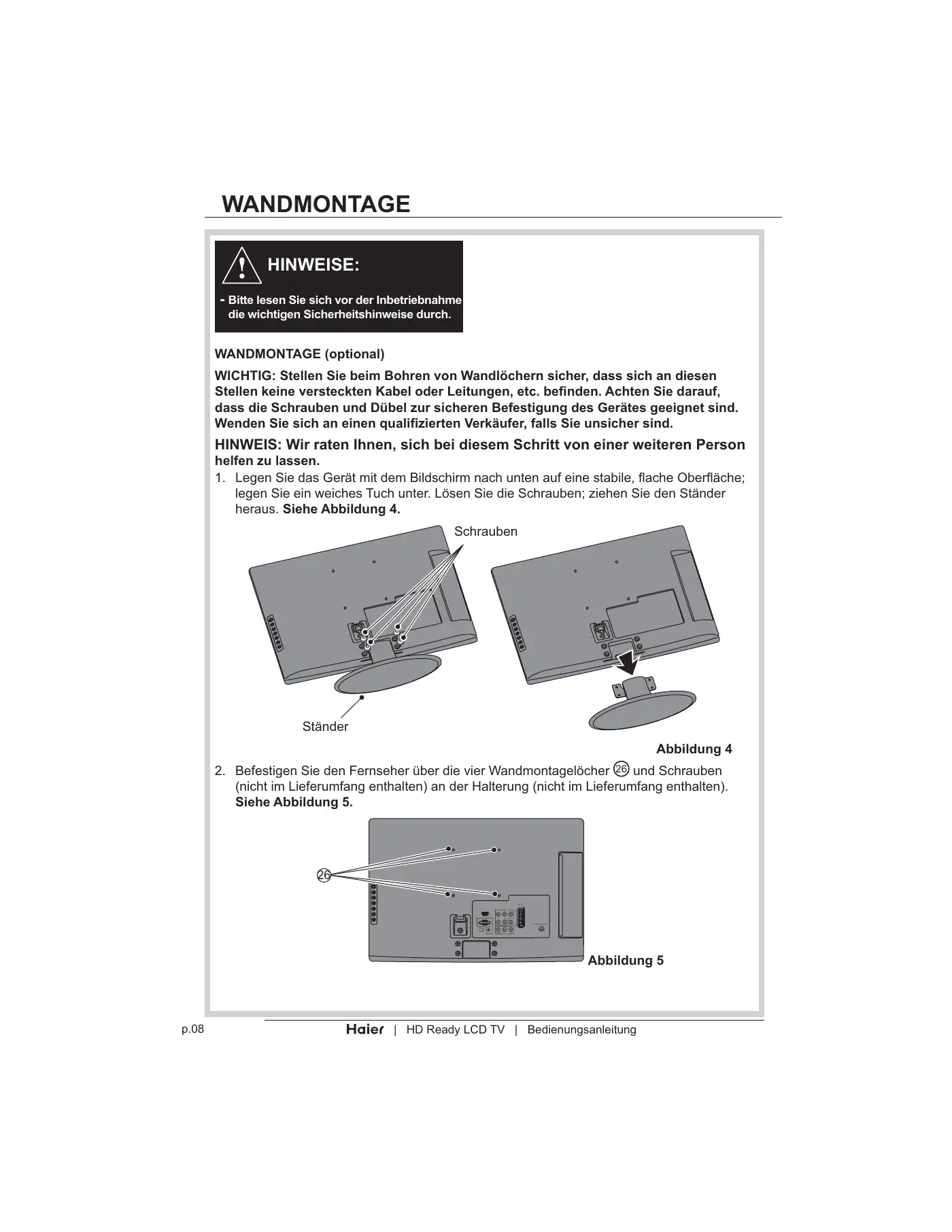 Haier LT19Z6 User Manual Manual pdf 122 page image