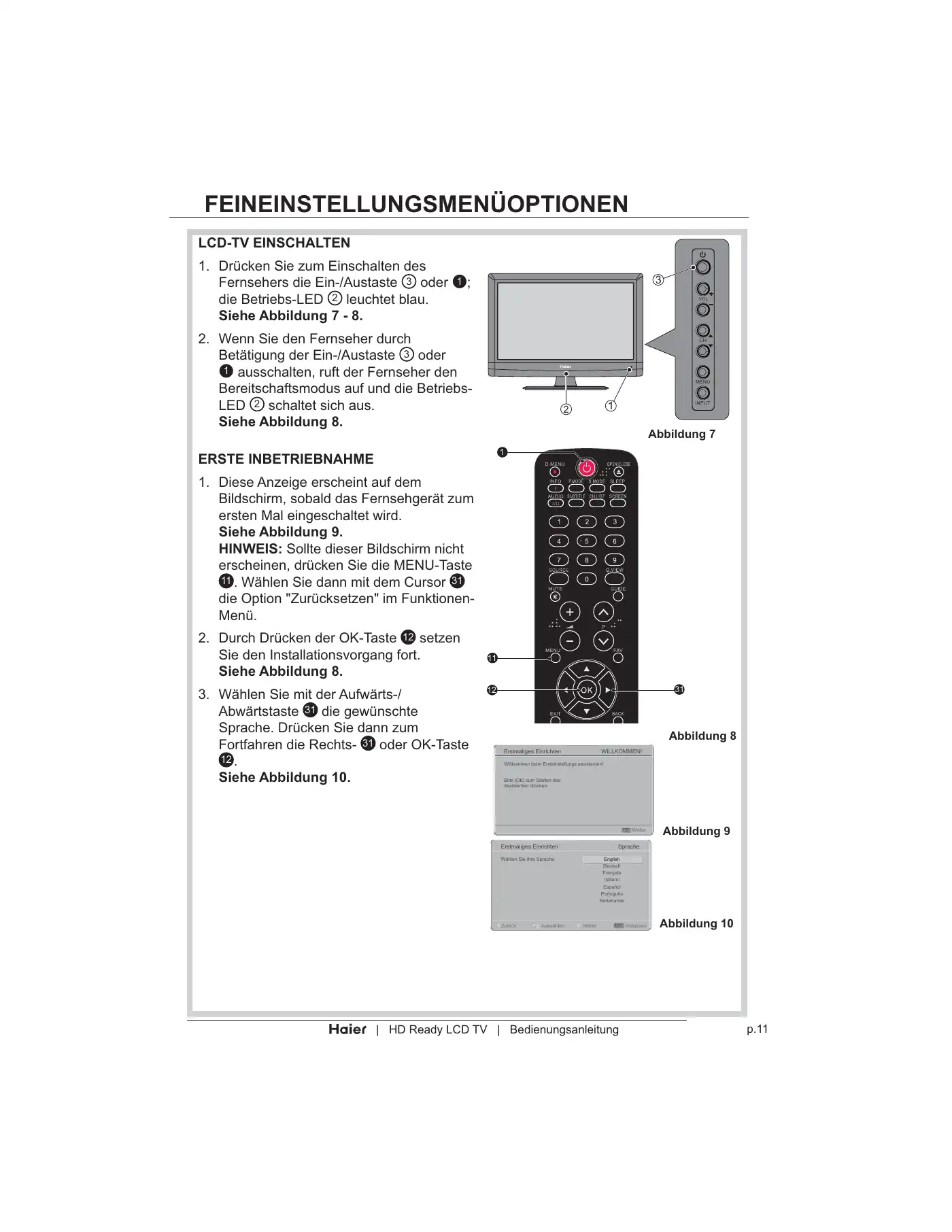 Haier LT19Z6 User Manual Manual pdf 125 page image