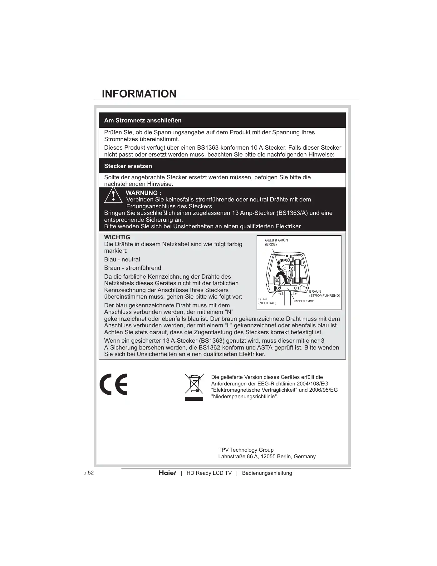 Haier LT19Z6 User Manual Manual pdf 166 page image