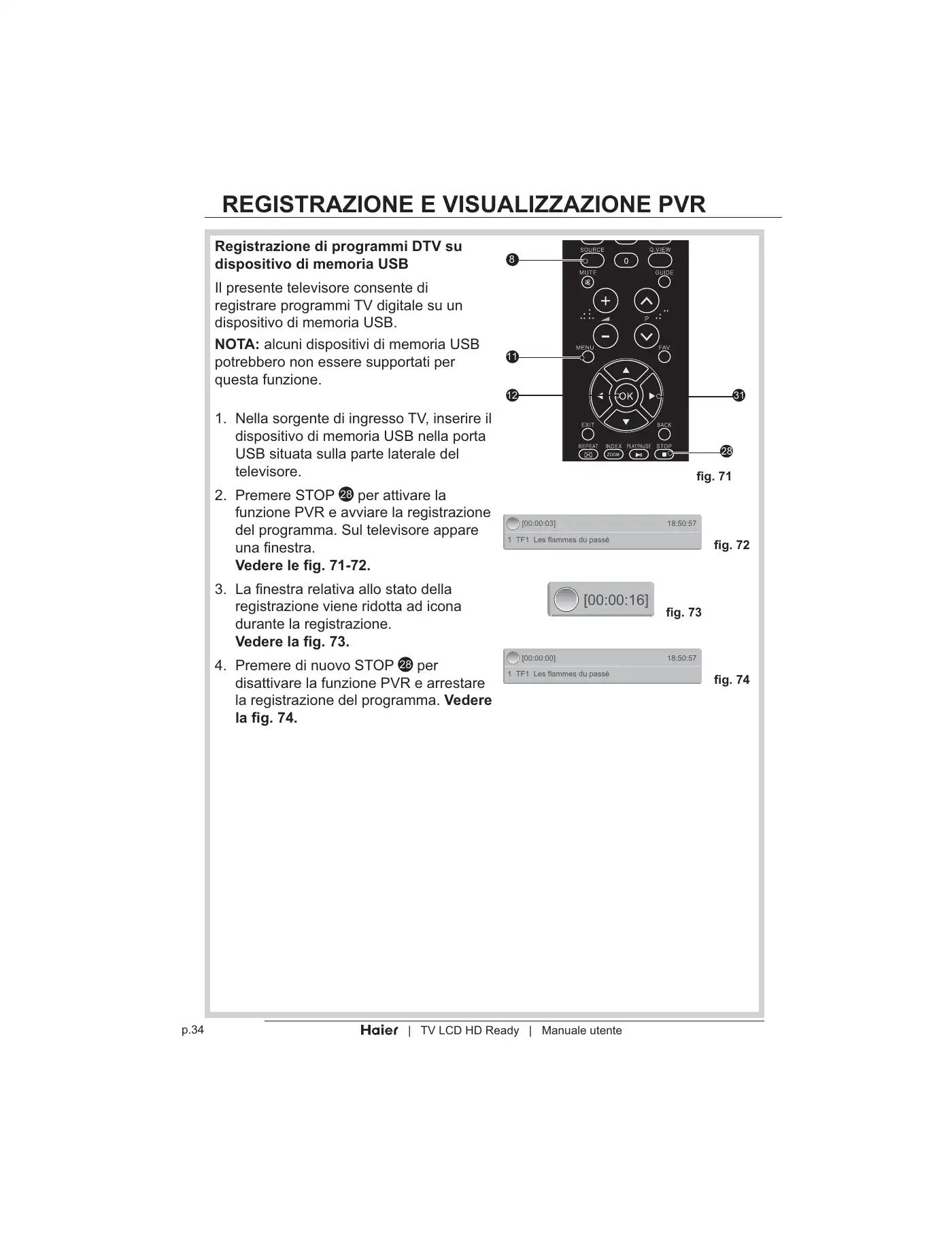Haier LT19Z6 User Manual Manual pdf 204 page image