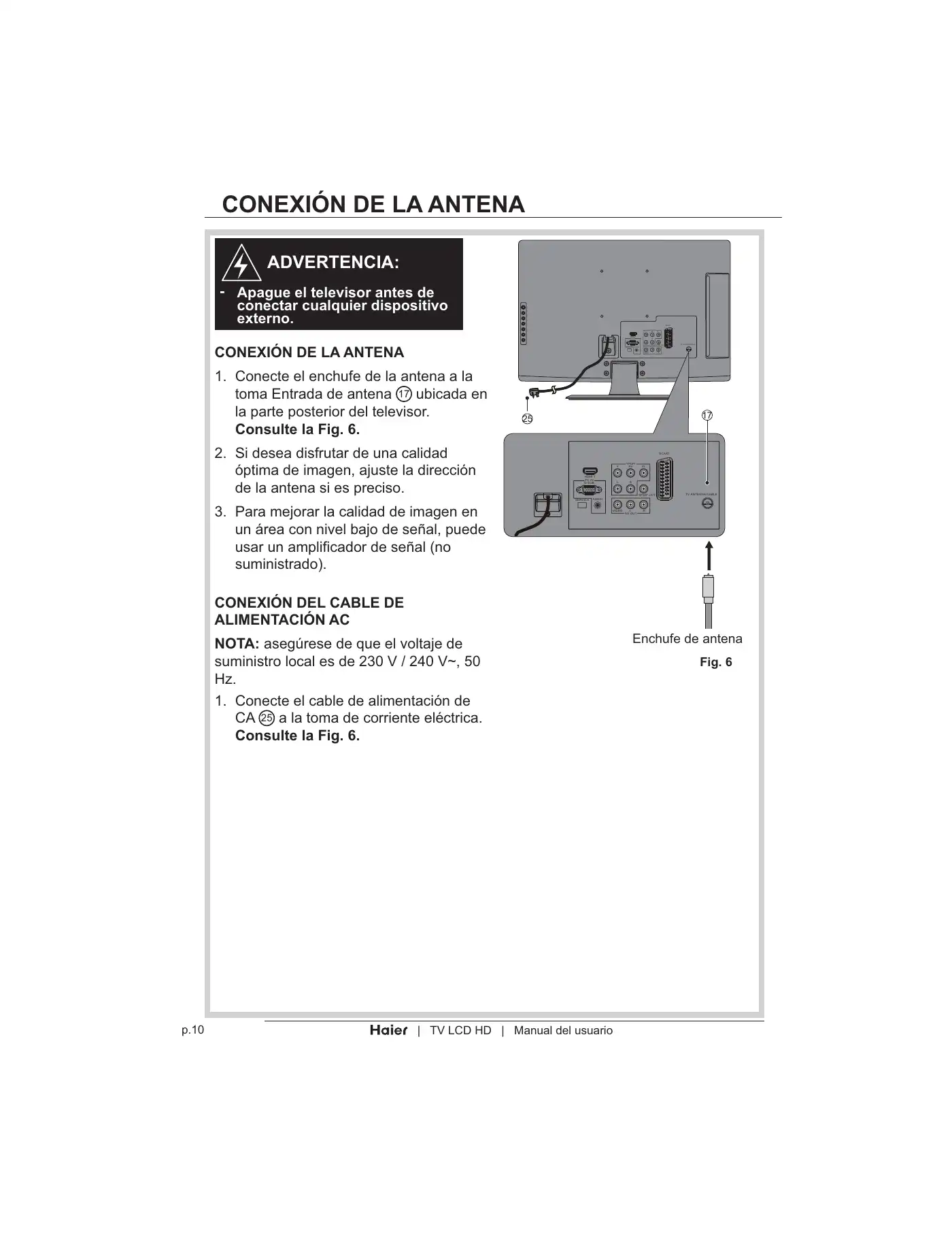 Haier LT19Z6 User Manual Manual pdf 236 page image