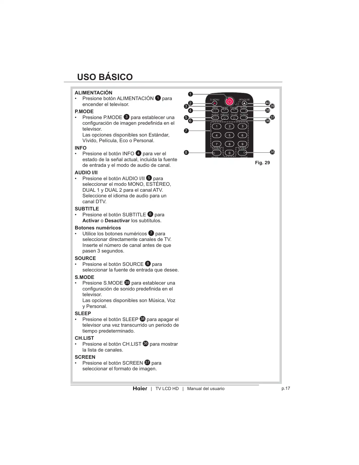 Haier LT19Z6 User Manual Manual pdf 243 page image