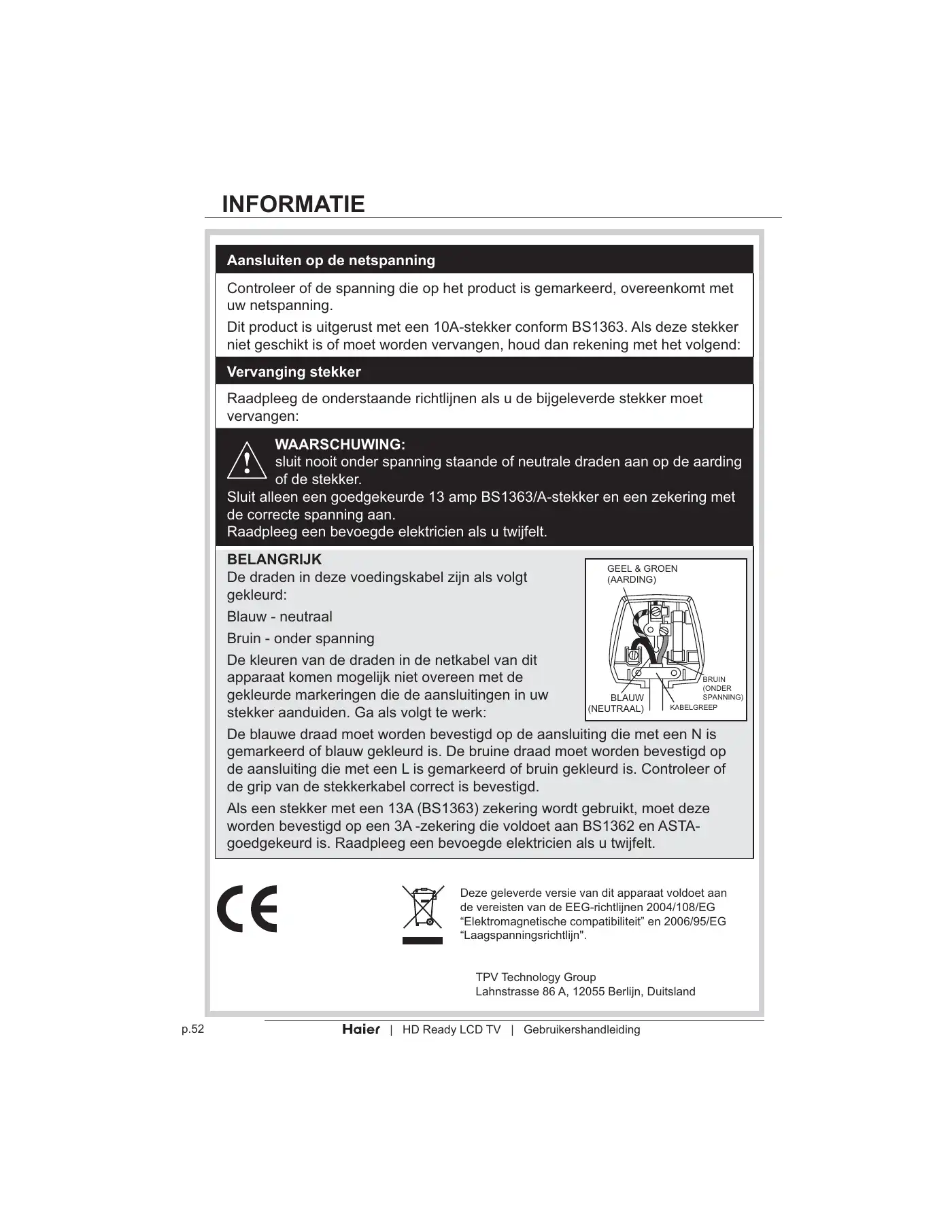 Haier LT19Z6 User Manual Manual pdf 334 page image