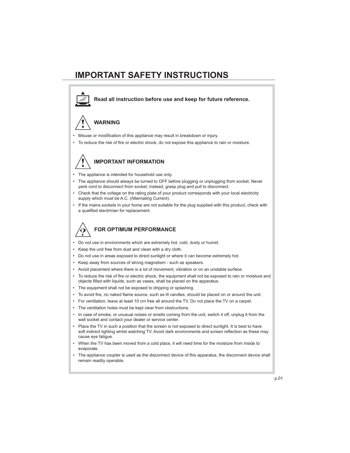 Haier LT19Z6 User Manual Manual pdf 3 page image