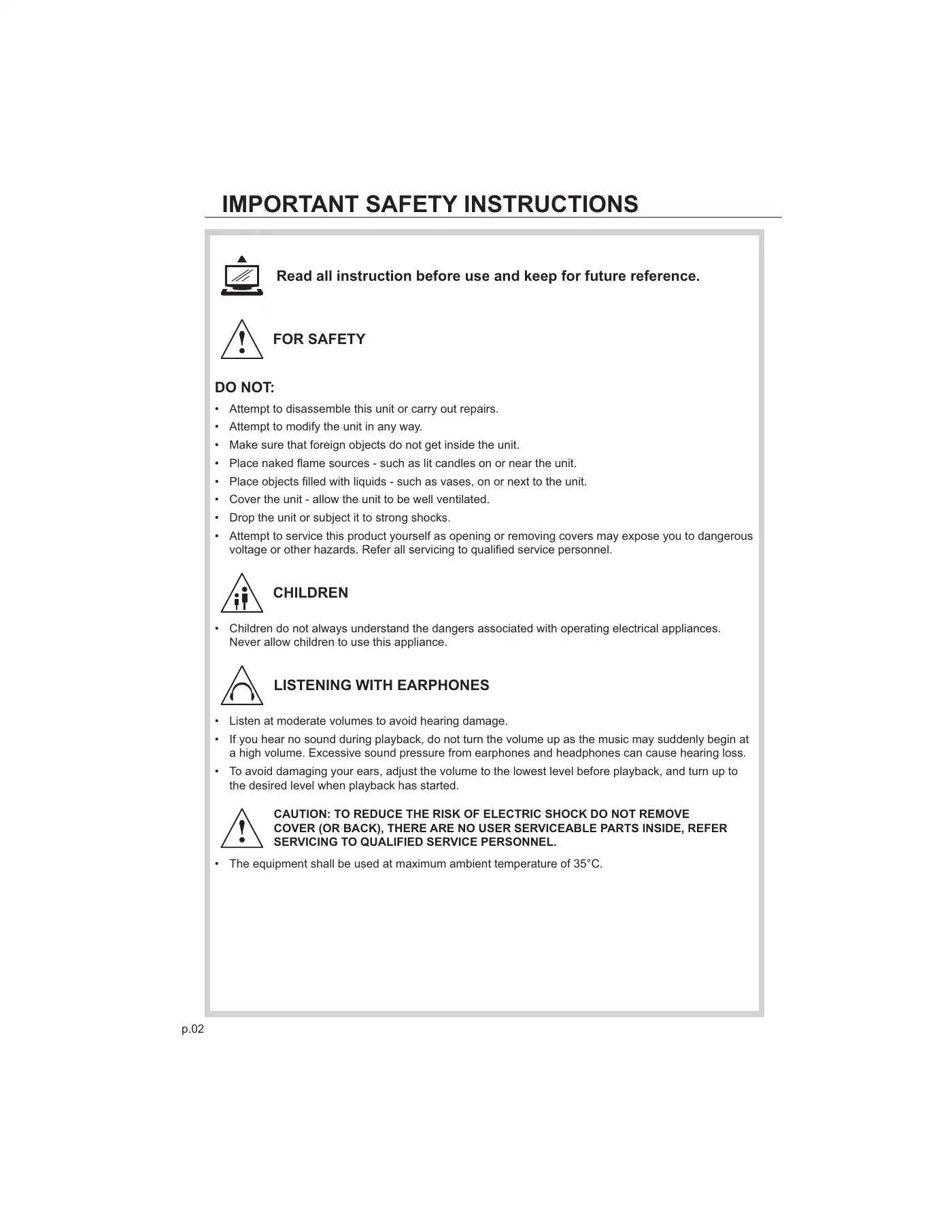 Haier LT19Z6 User Manual Manual pdf 4 page image