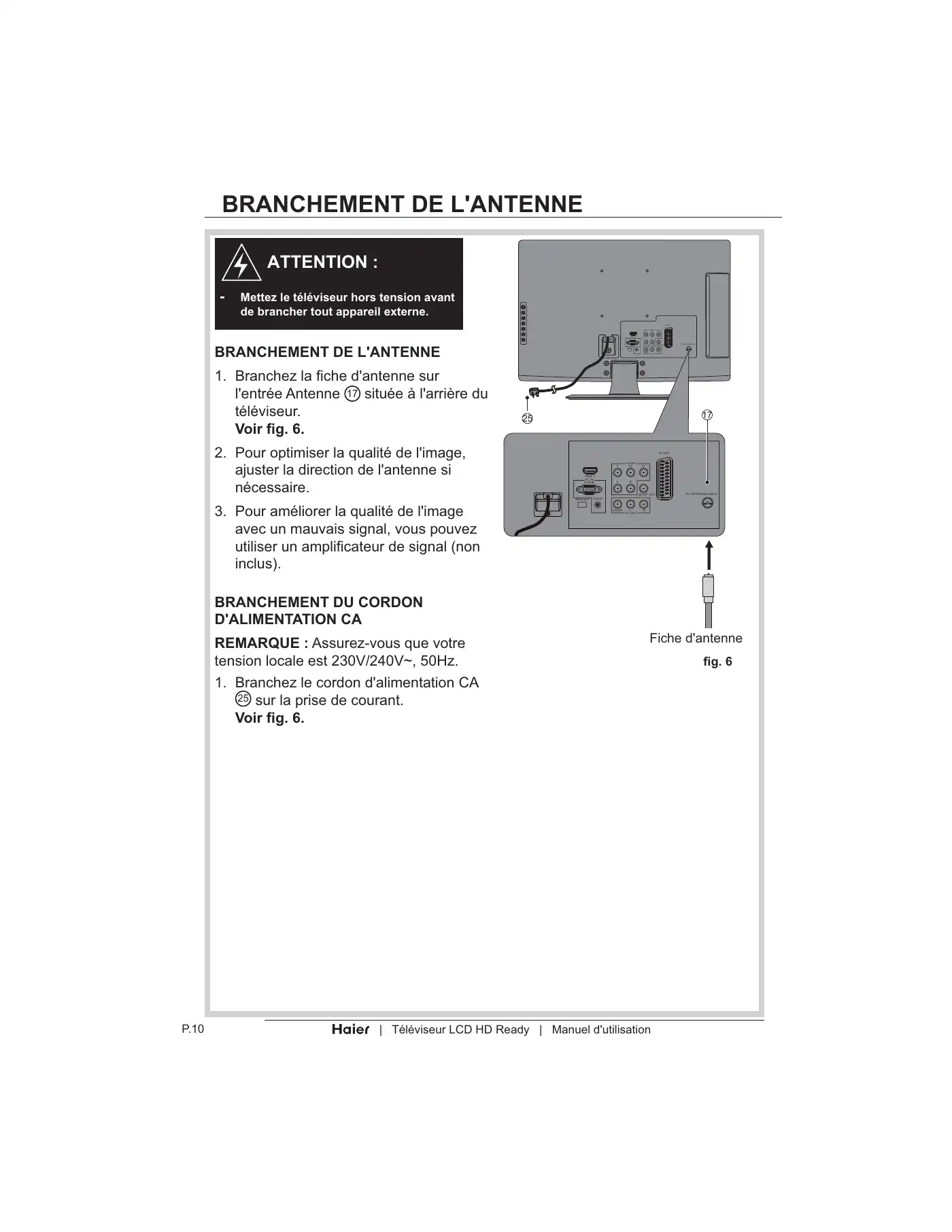 Haier LT19Z6 User Manual Manual pdf 68 page image