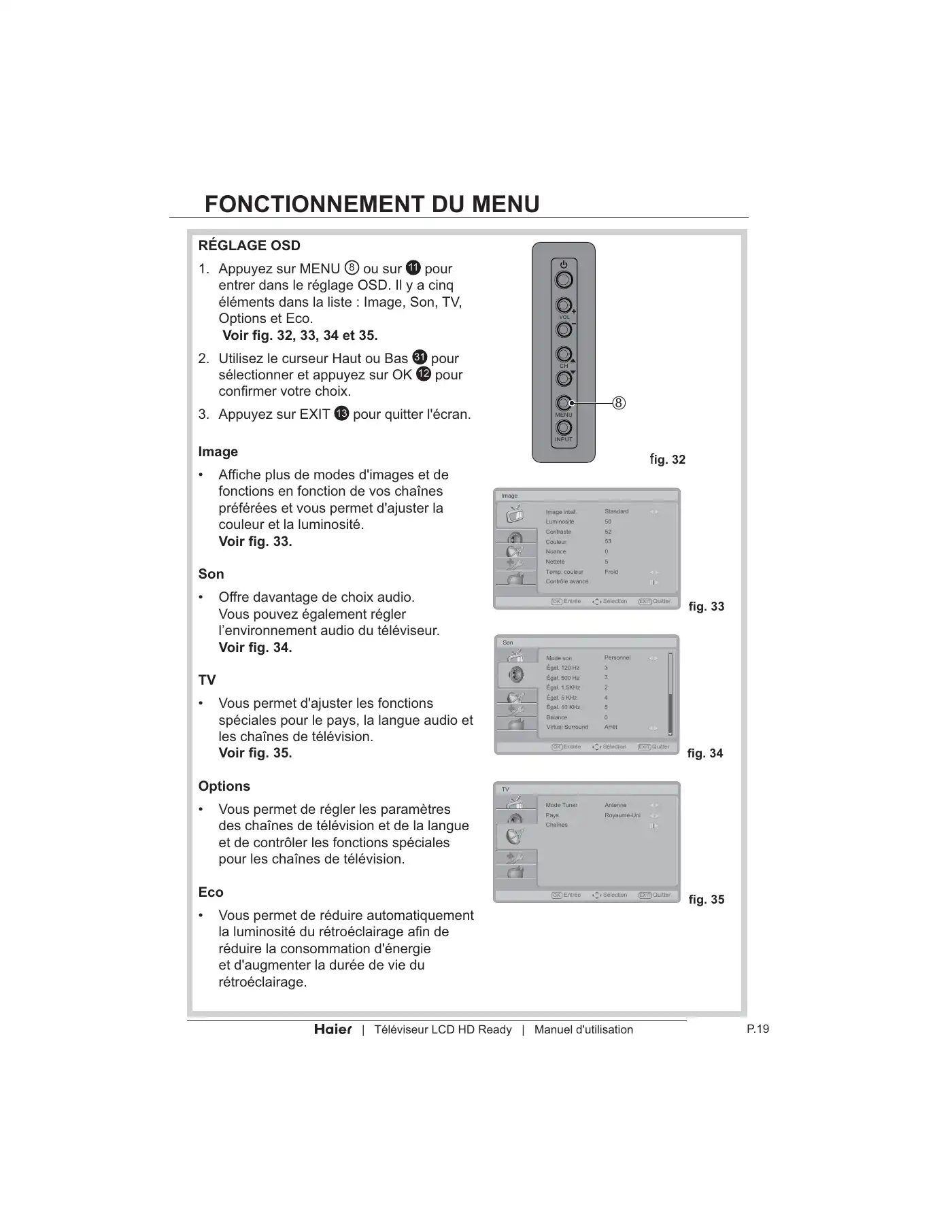 Haier LT19Z6 User Manual Manual pdf 77 page image