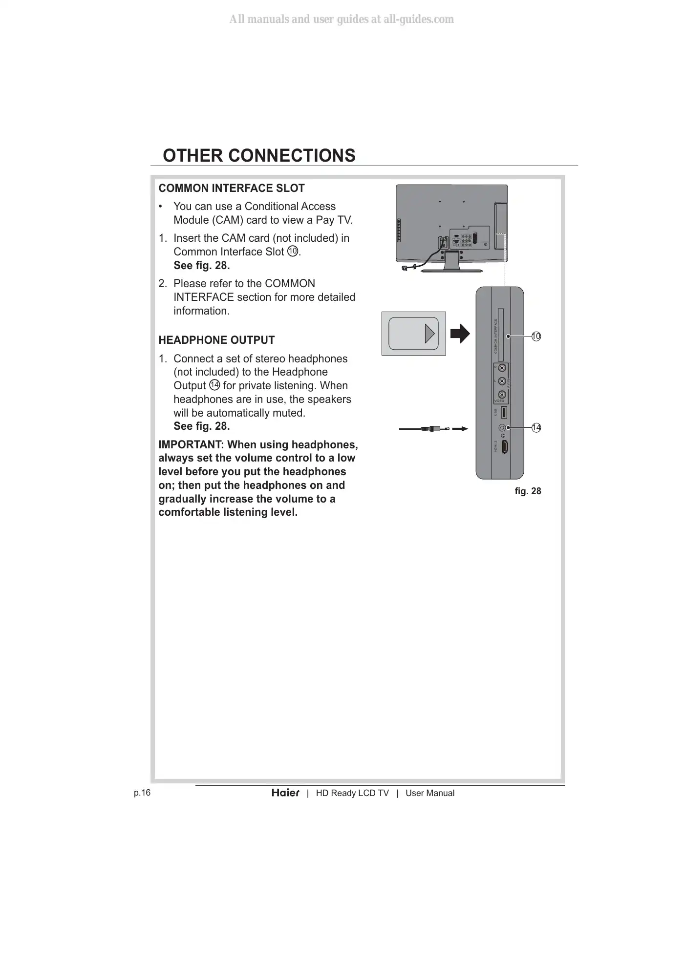 Haier LT19Z6 User Manual Manual pdf 18 page image