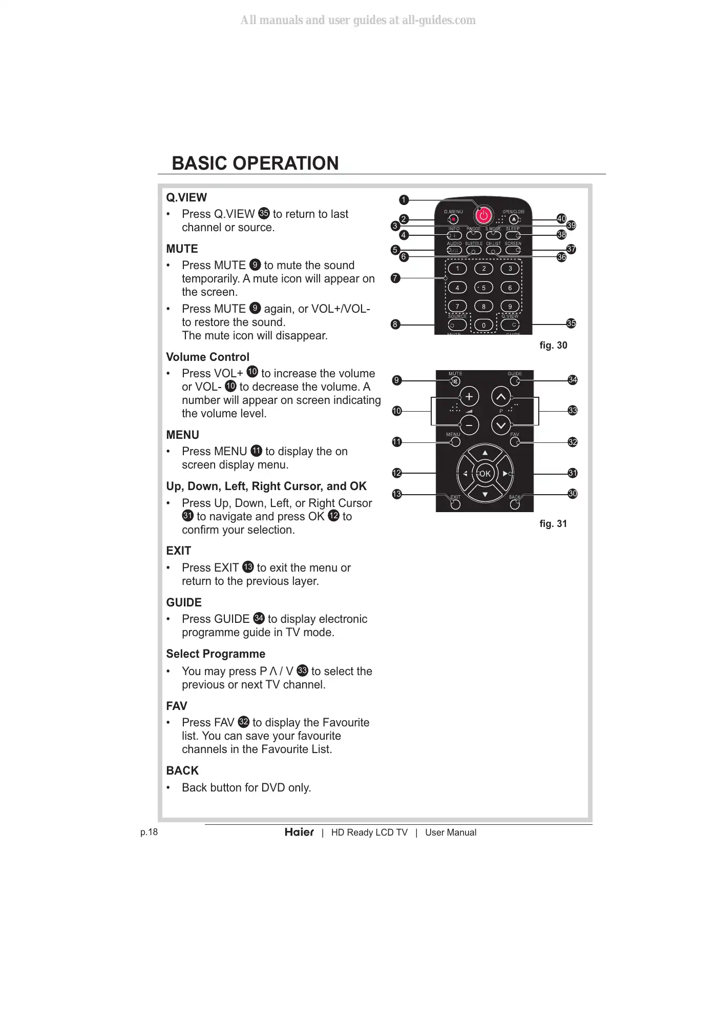 Haier LT19Z6 User Manual Manual pdf 20 page image