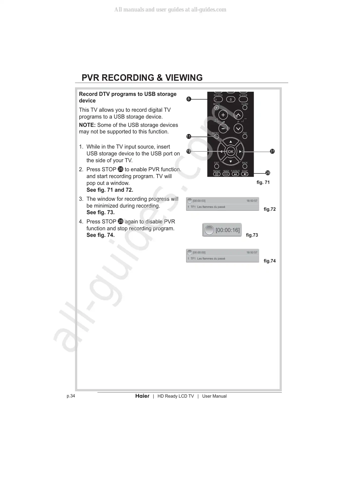 Haier LT19Z6 User Manual Manual pdf 36 page image