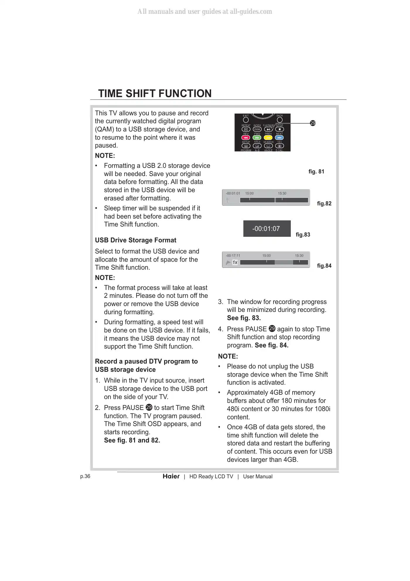 Haier LT19Z6 User Manual Manual pdf 38 page image