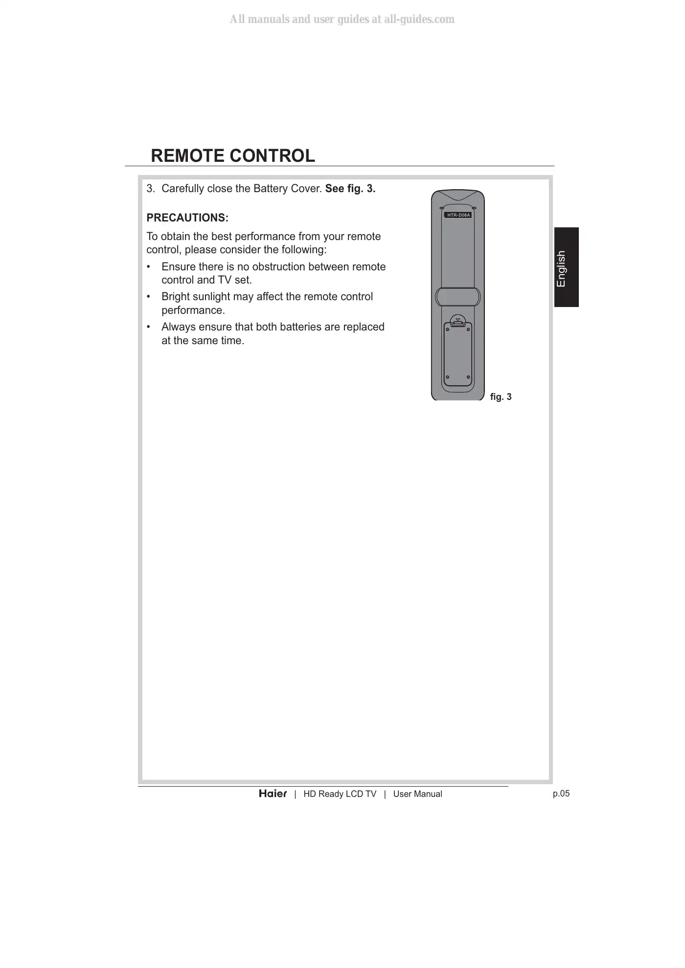 Haier LT19Z6 User Manual Manual pdf 7 page image