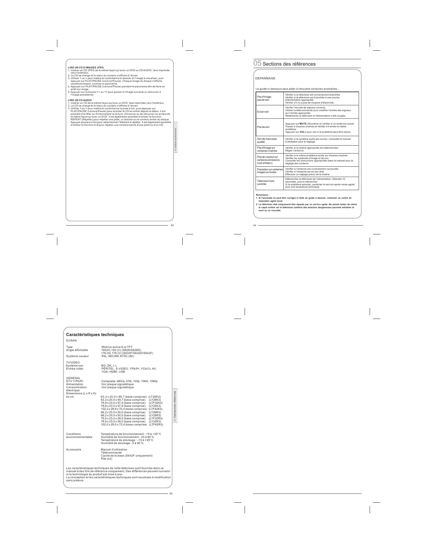 Haier LY26R3A Instruction Manual Manual pdf 24 page image