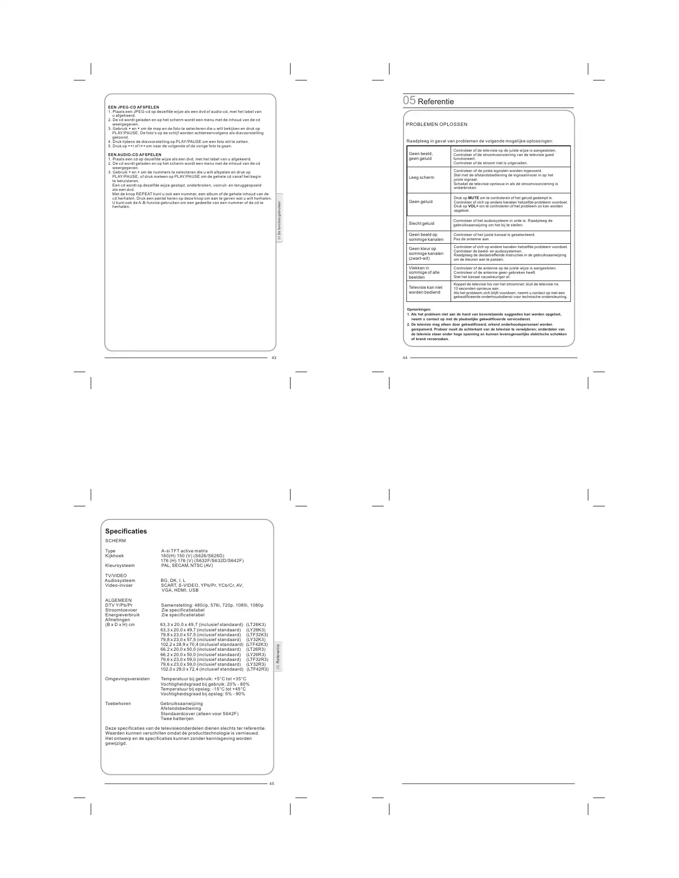 Haier LY26R3A Instruction Manual Manual pdf 60 page image