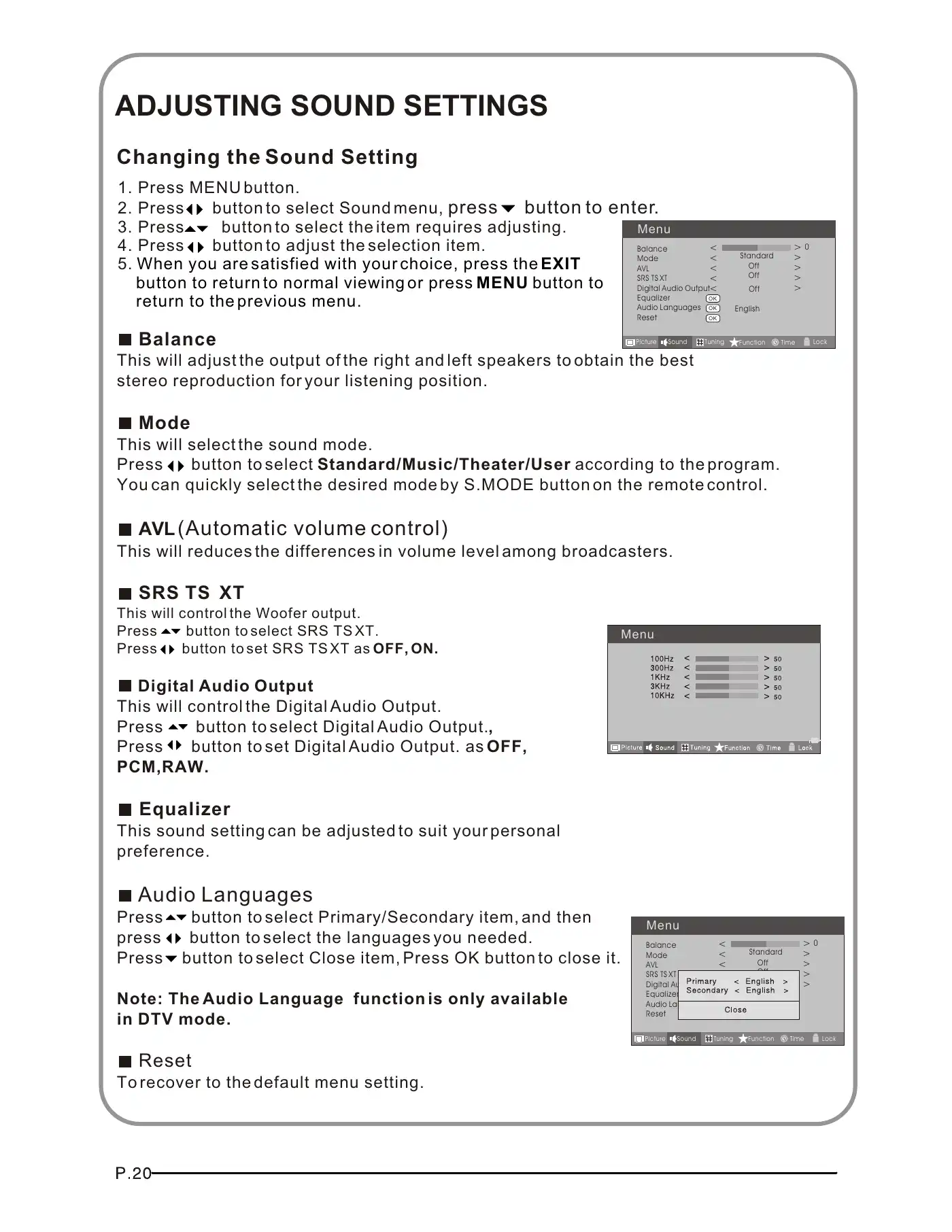 Haier LT26K3A Instruction Manual Manual pdf 22 page image