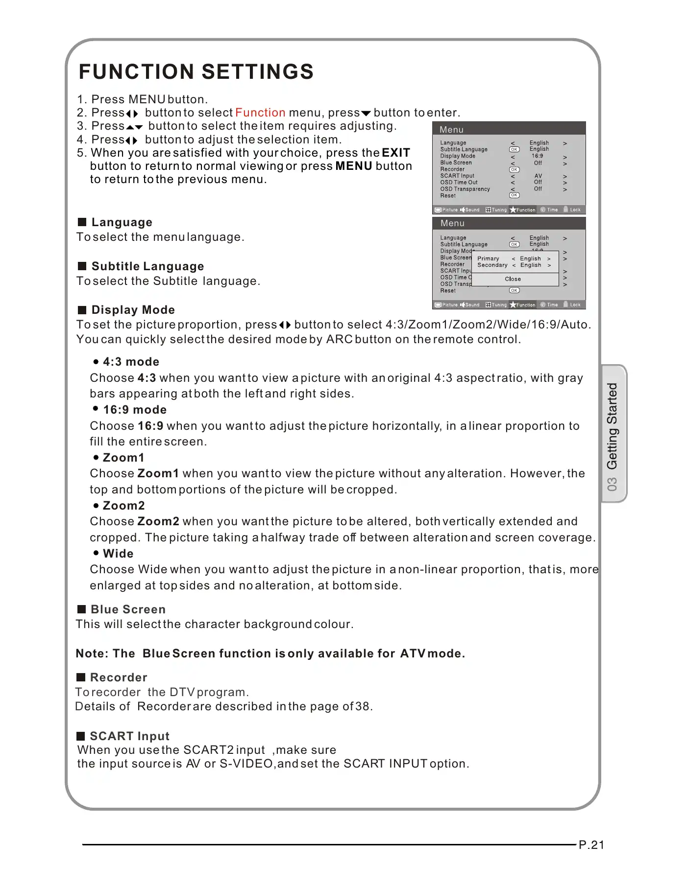 Haier LT26K3A Instruction Manual Manual pdf 23 page image