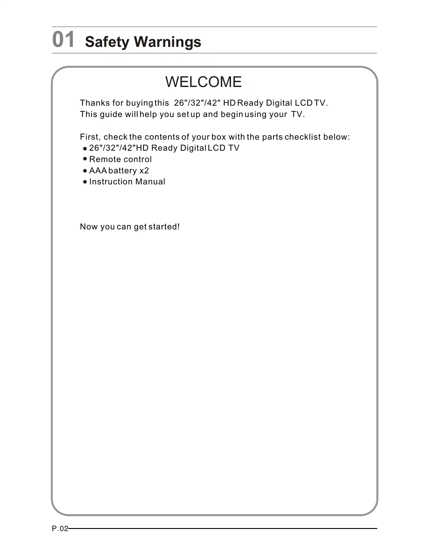 Haier LT26K3A Instruction Manual Manual pdf 4 page image