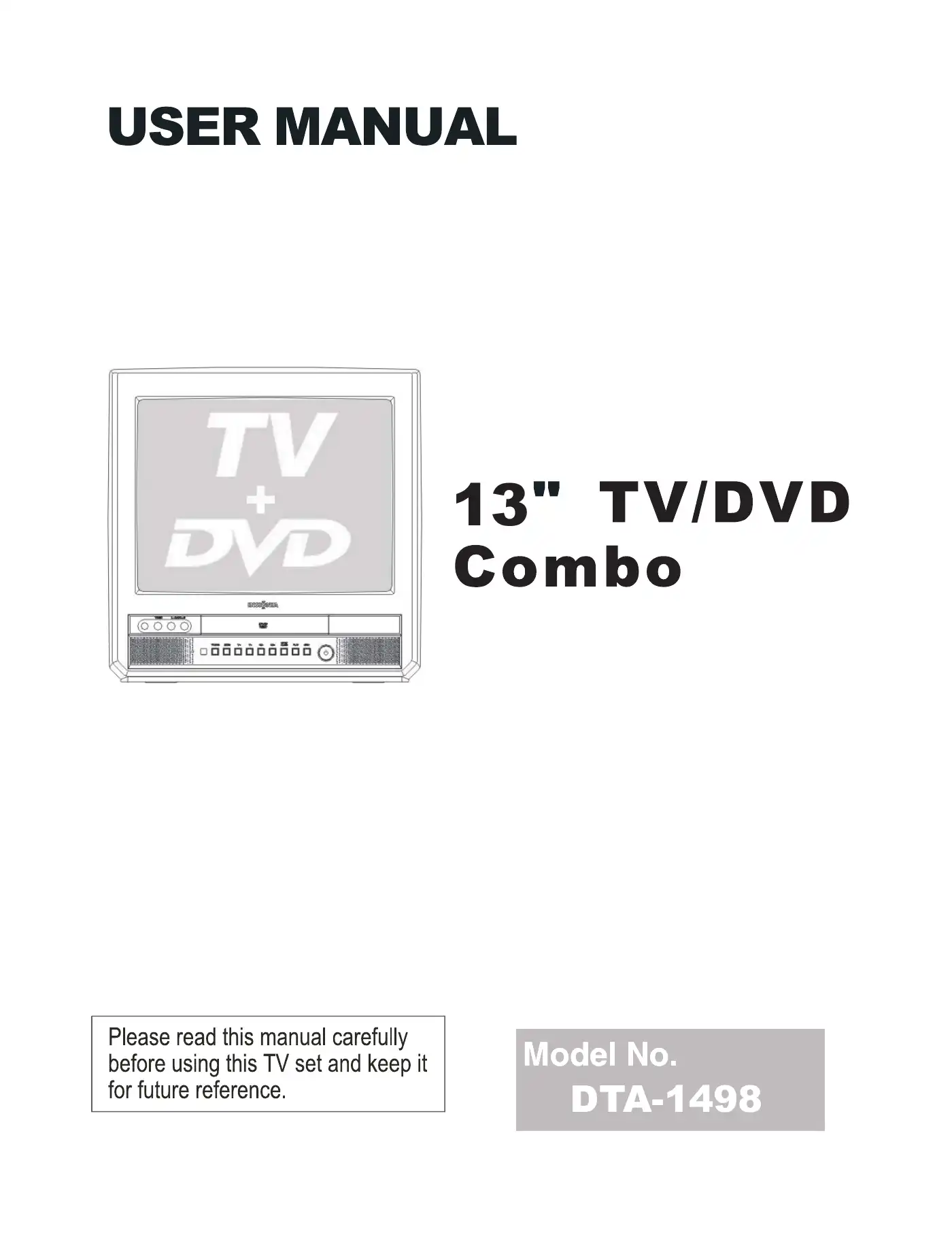 Haier DTA-1498 User Manual Manual pdf 1 page image