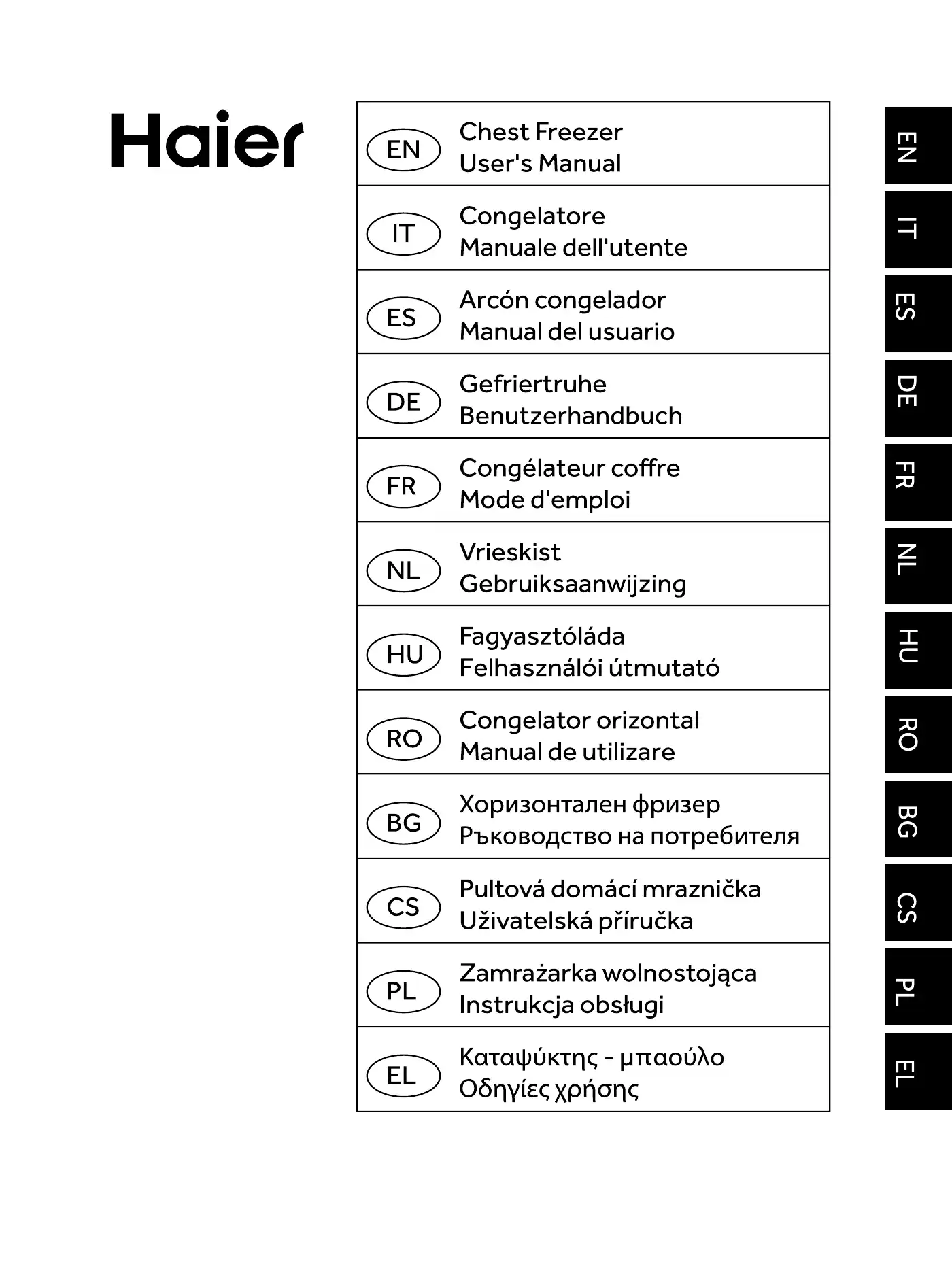 Haier 7 Series User Manual Manual pdf 1 page image