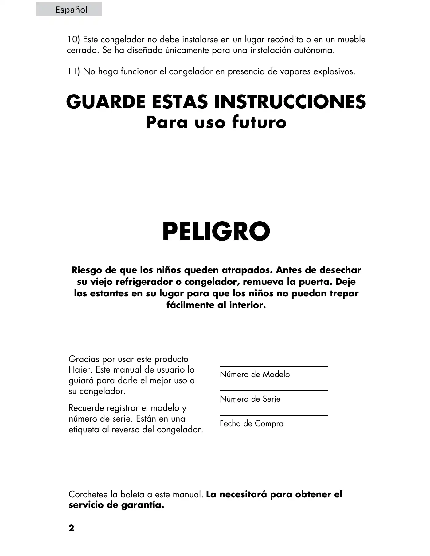 Haier LW-120HB User Manual Manual pdf 16 page image