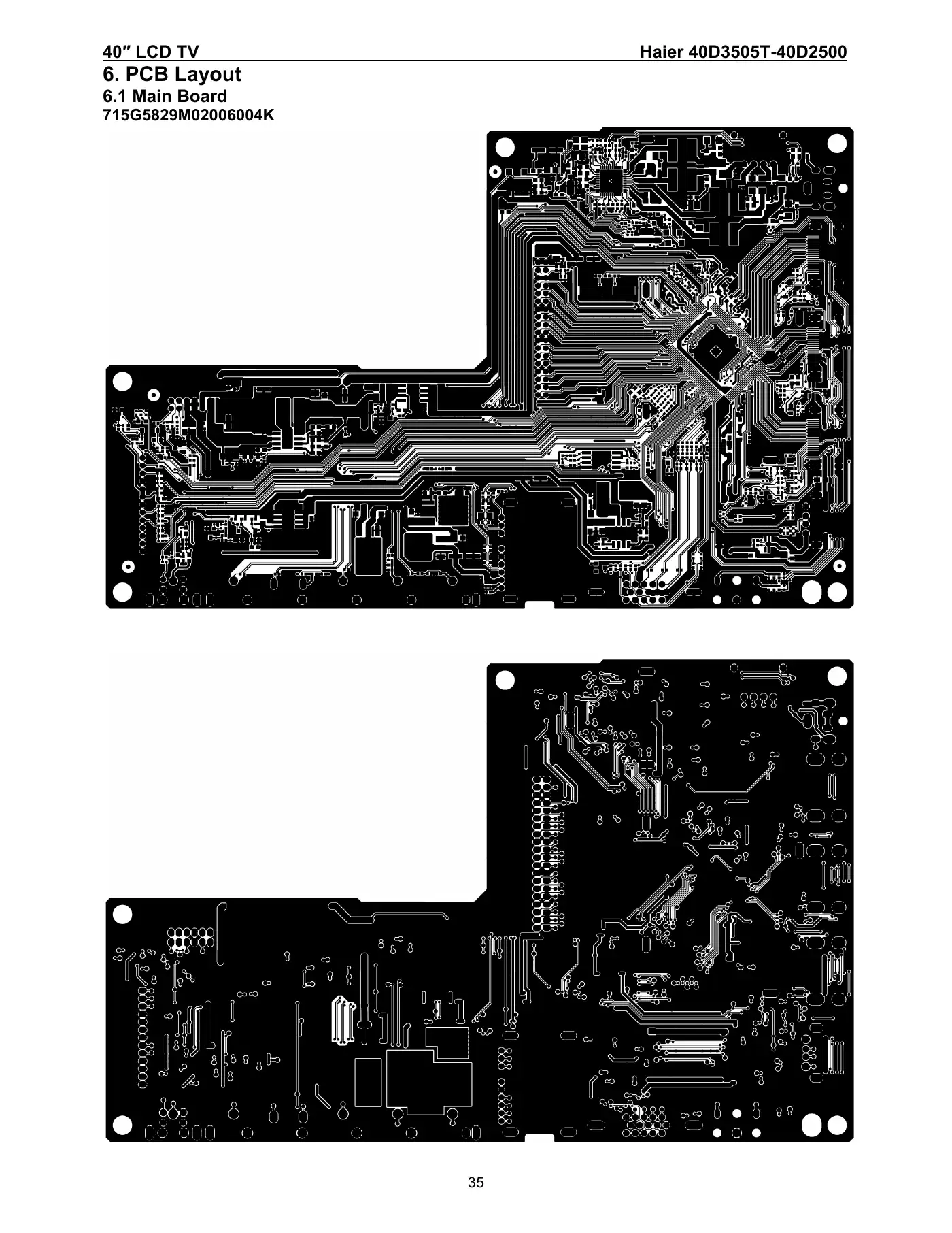 Haier 40D3505T Service Manual Manual pdf 35 page image