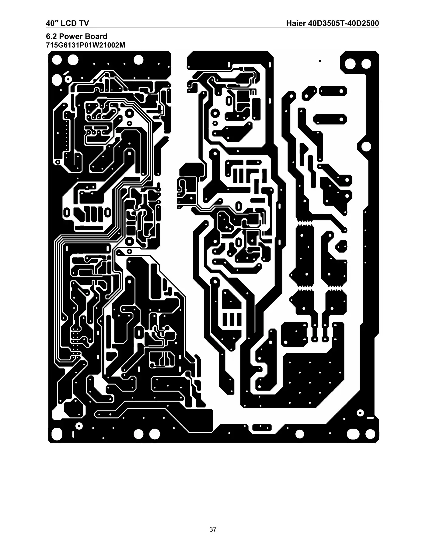 Haier 40D3505T Service Manual Manual pdf 37 page image