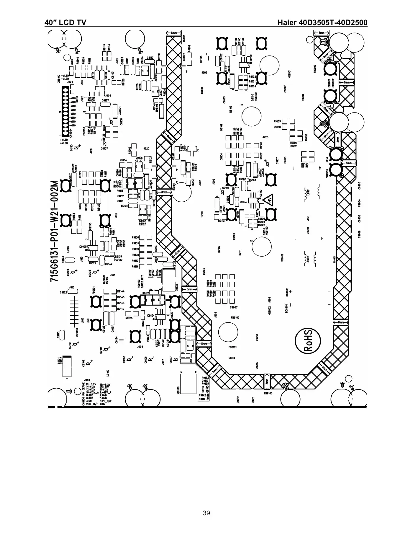Haier 40D3505T Service Manual Manual pdf 39 page image