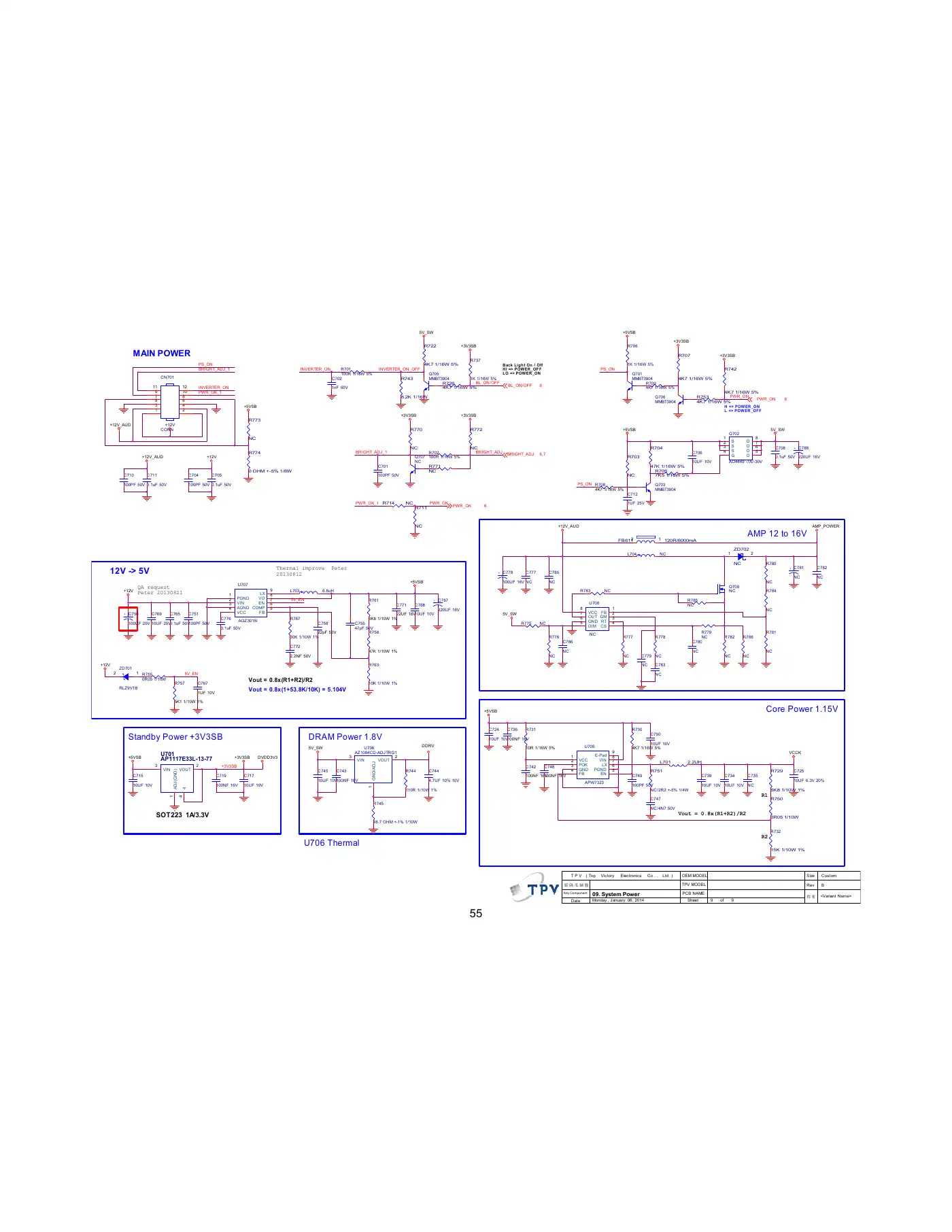 Haier 40D3505T Service Manual Manual pdf 55 page image