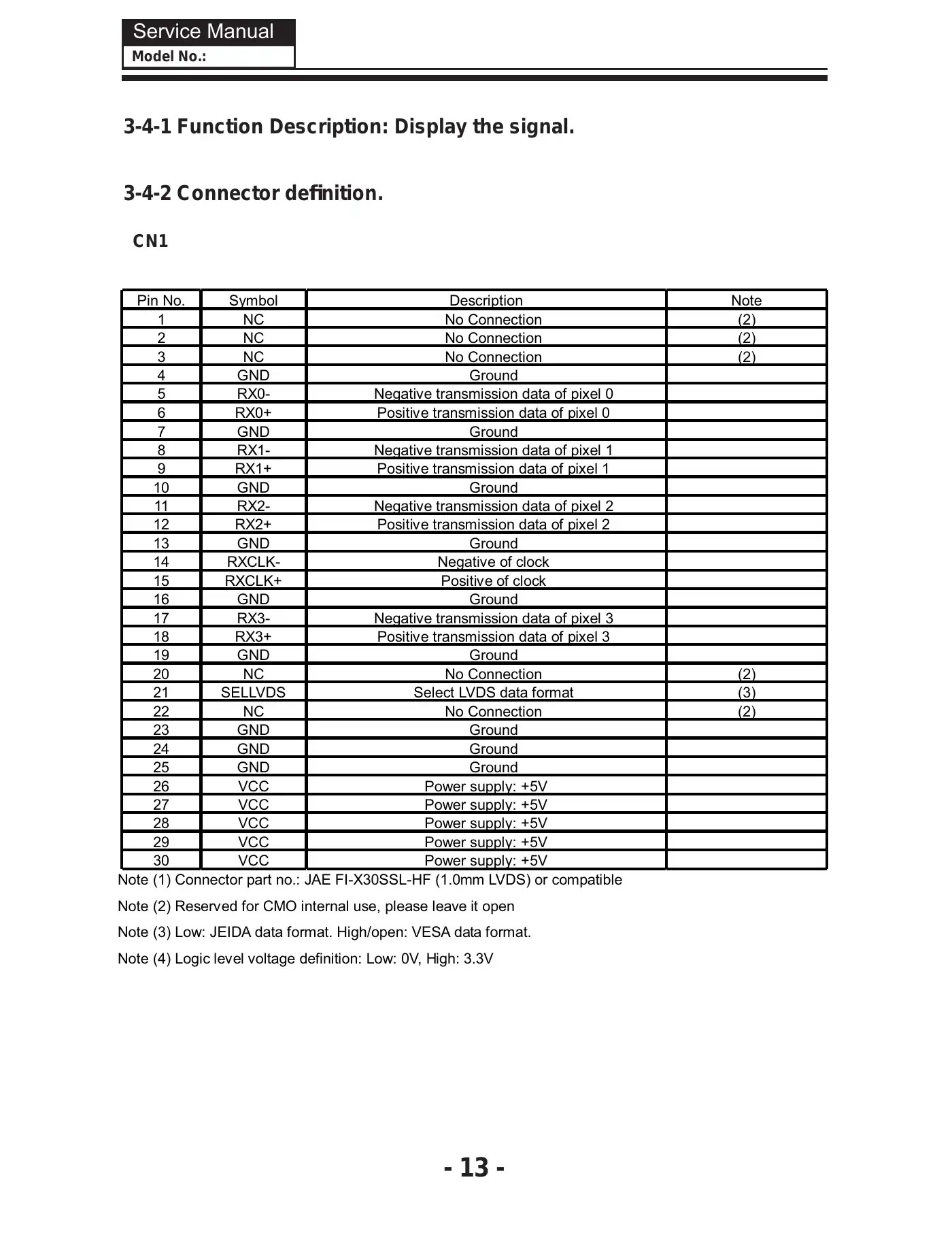 Haier HL19KN2 Service Manual Manual pdf 14 page image