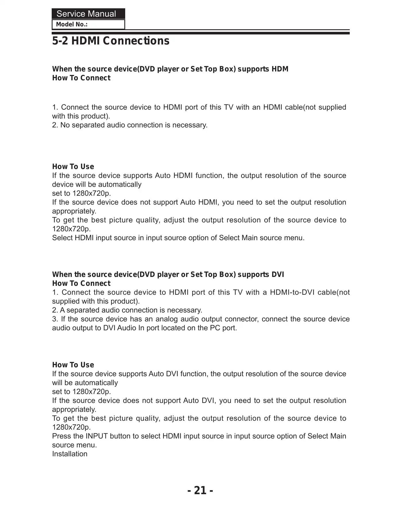Haier HL19KN2 Service Manual Manual pdf 22 page image