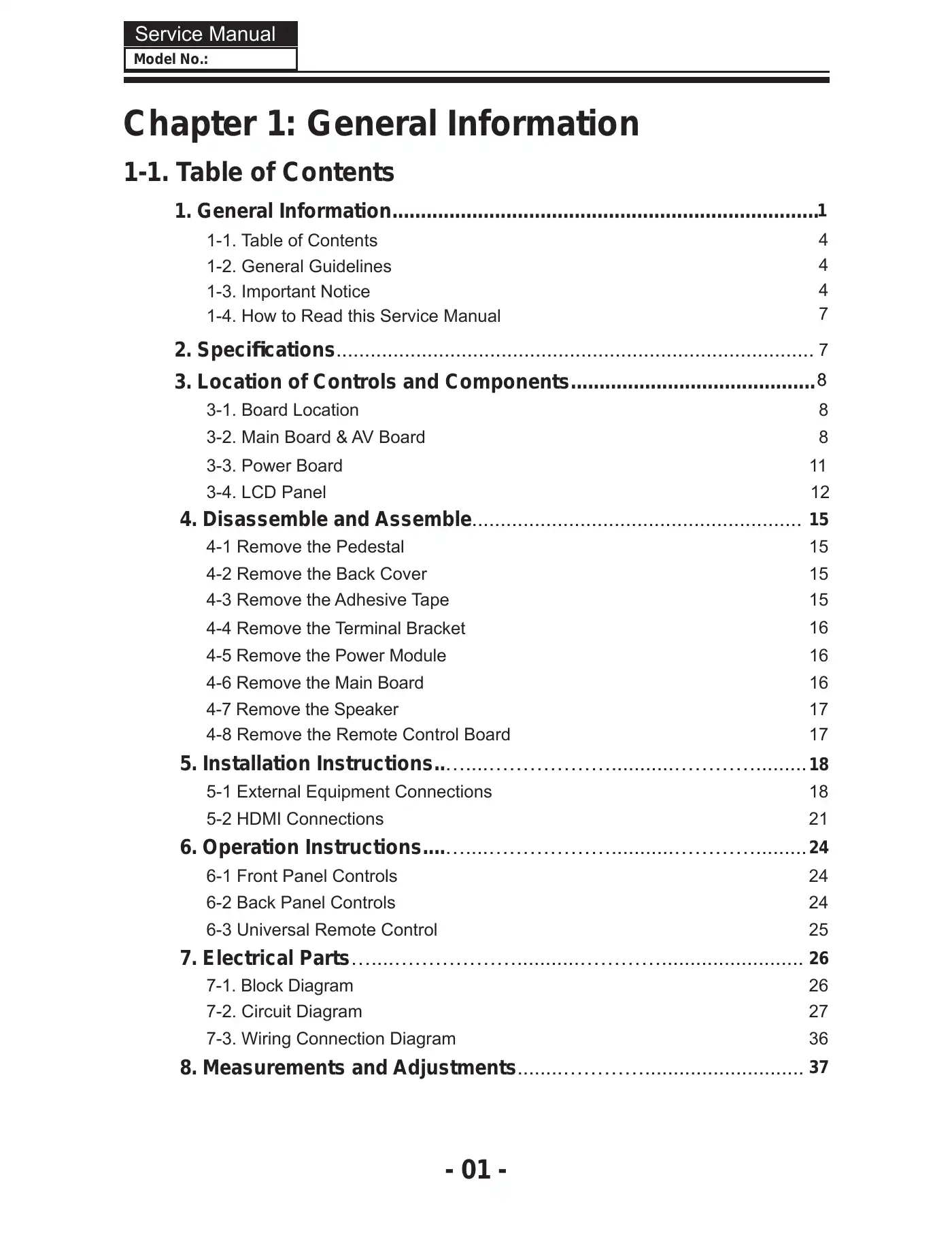 Haier HL19KN2 Service Manual Manual pdf 2 page image