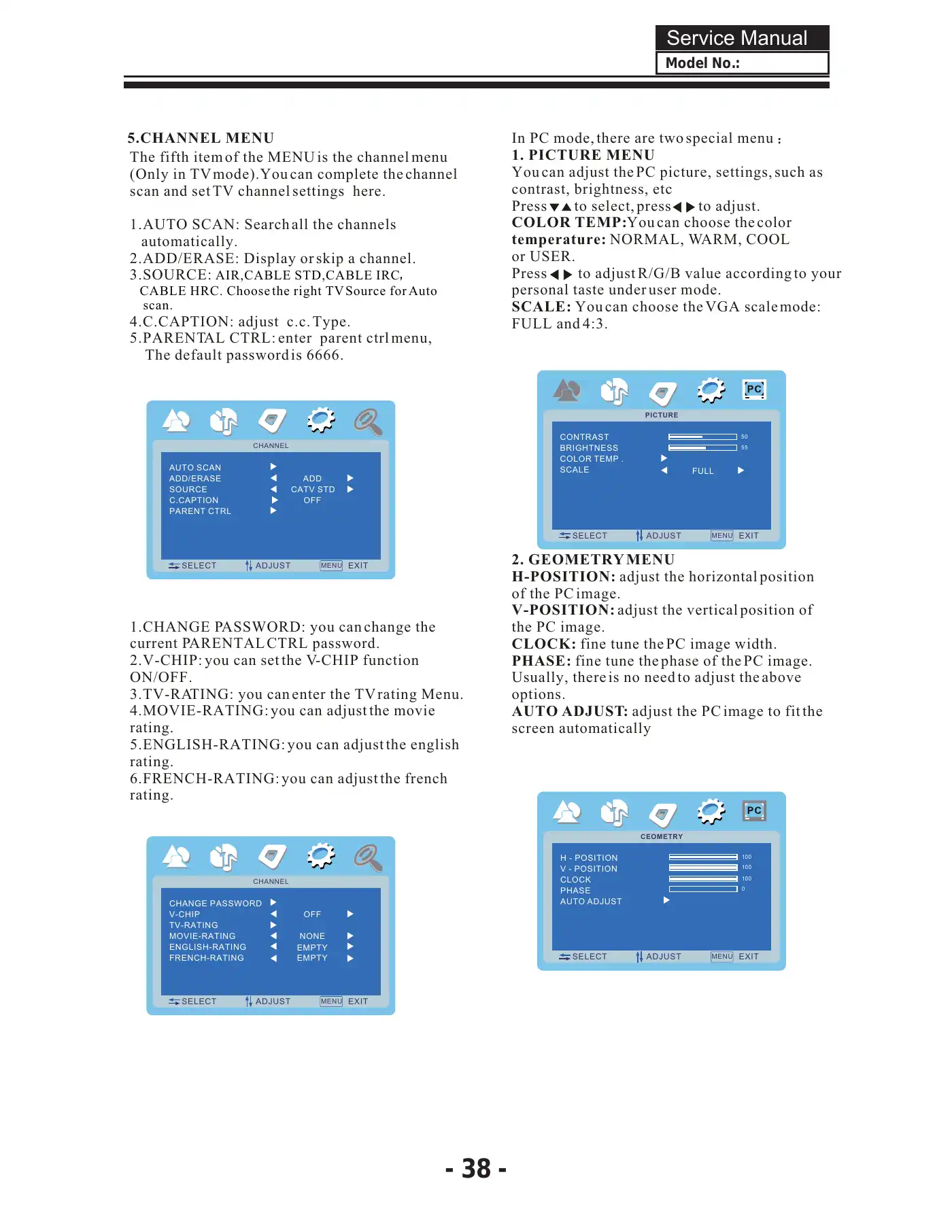 Haier HL19KN2 Service Manual Manual pdf 39 page image