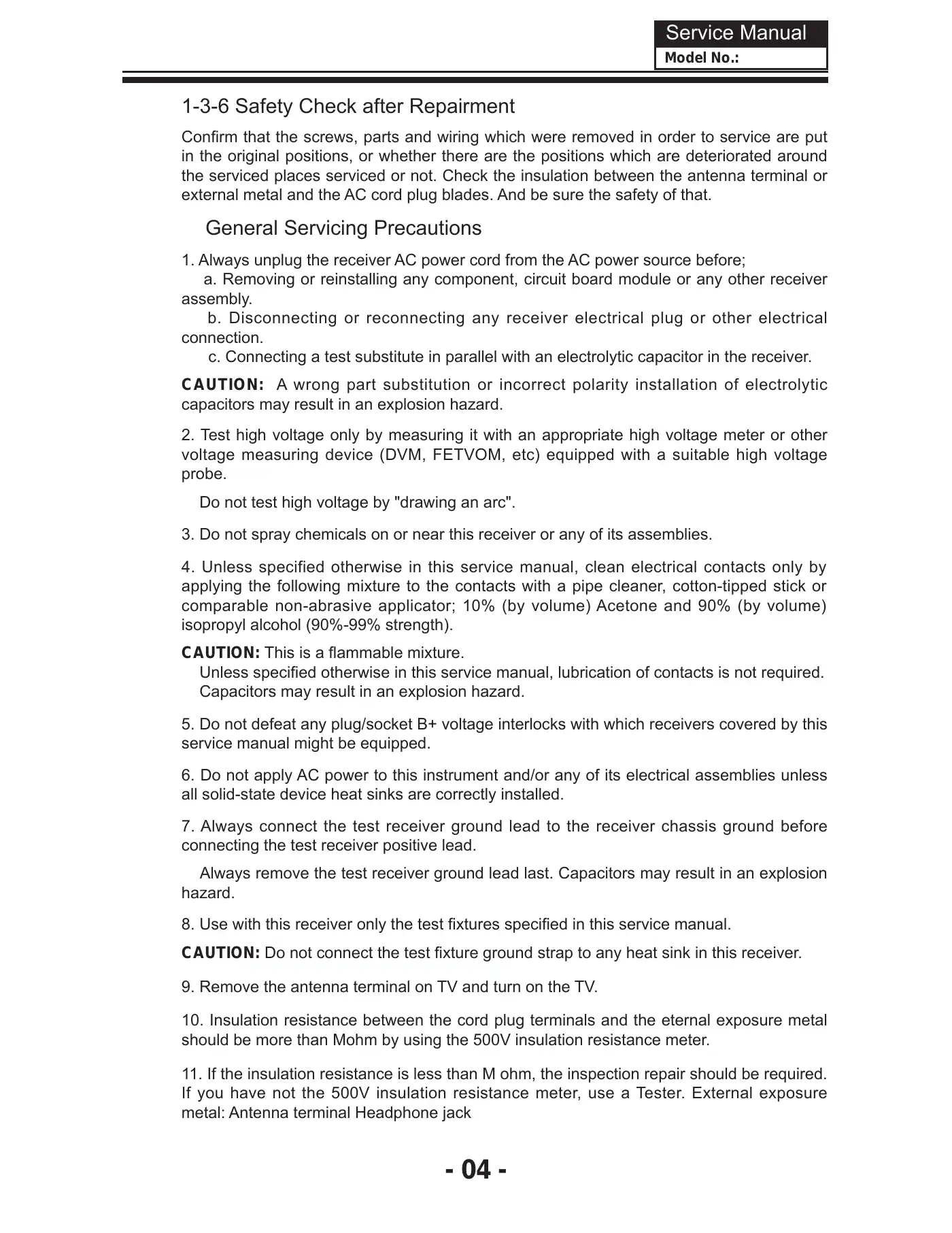 Haier HL19KN2 Service Manual Manual pdf 5 page image