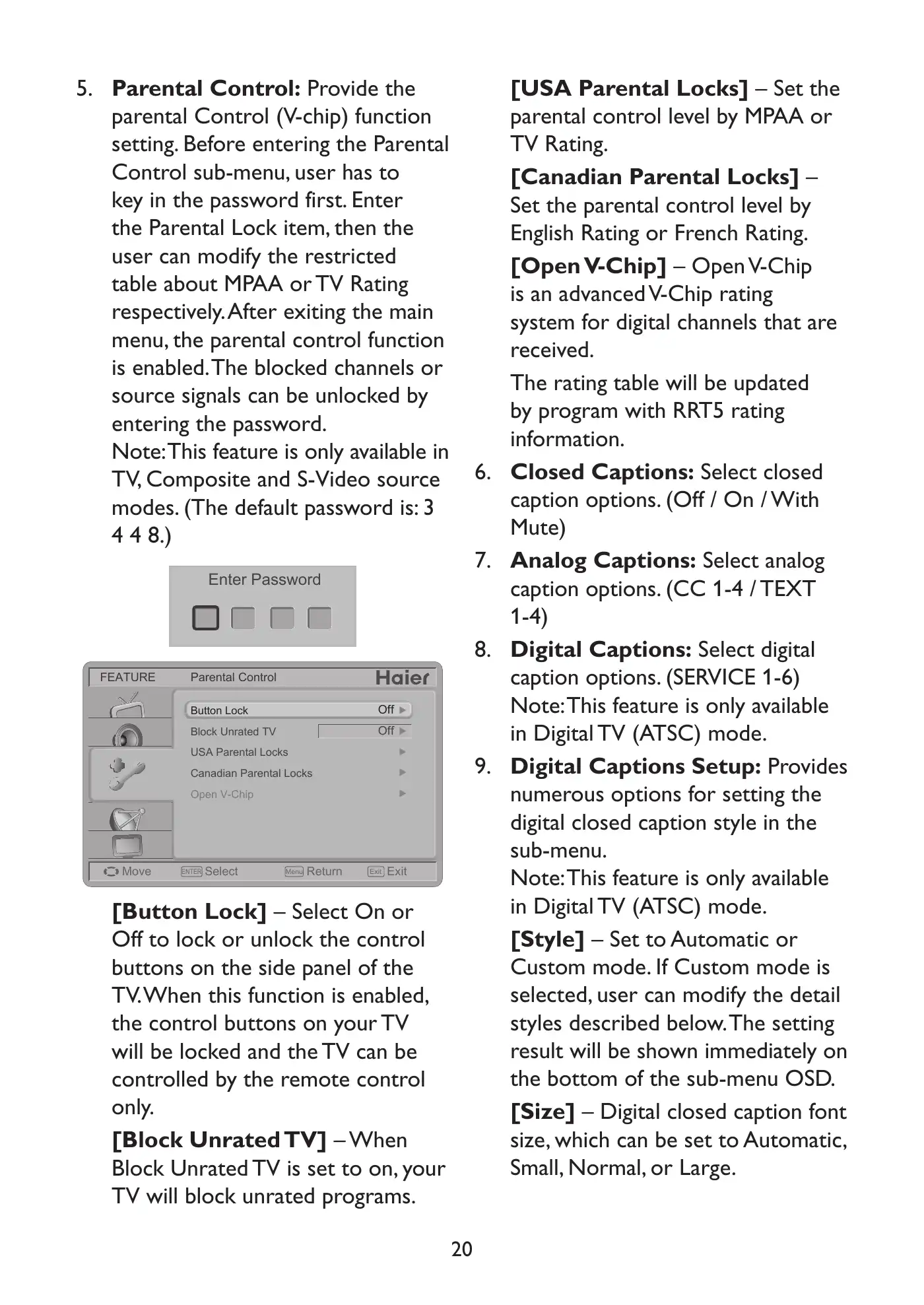 Haier HL19LE2a Owner's Manual Manual pdf 22 page image