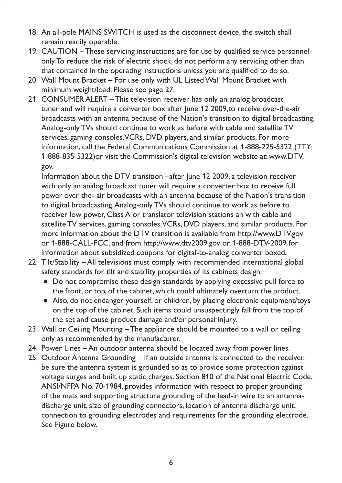 Haier HL19LE2a Owner's Manual Manual pdf 8 page image